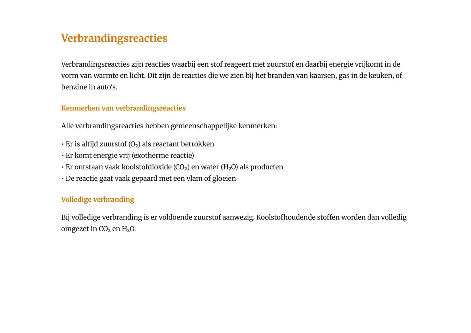 Chemische reacties en reactiemechanismen:
verbranding, zuur-base, redox
Overzicht van de drie belangrijkste reactietypen in de scheikunde
Sc