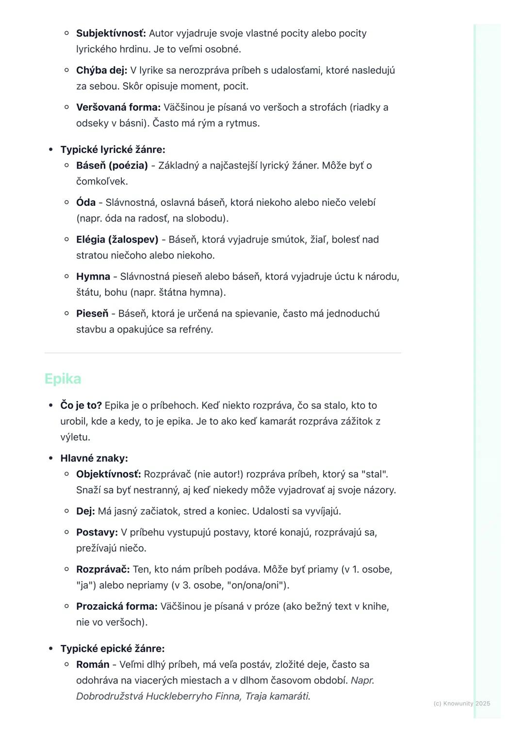 # Literárne druhy a žánre

1. Úvod do literárnych druhov a žánrov

Keď čítame knihy alebo pozeráme divadlo, stretávame sa s rôznymi typmi
pr