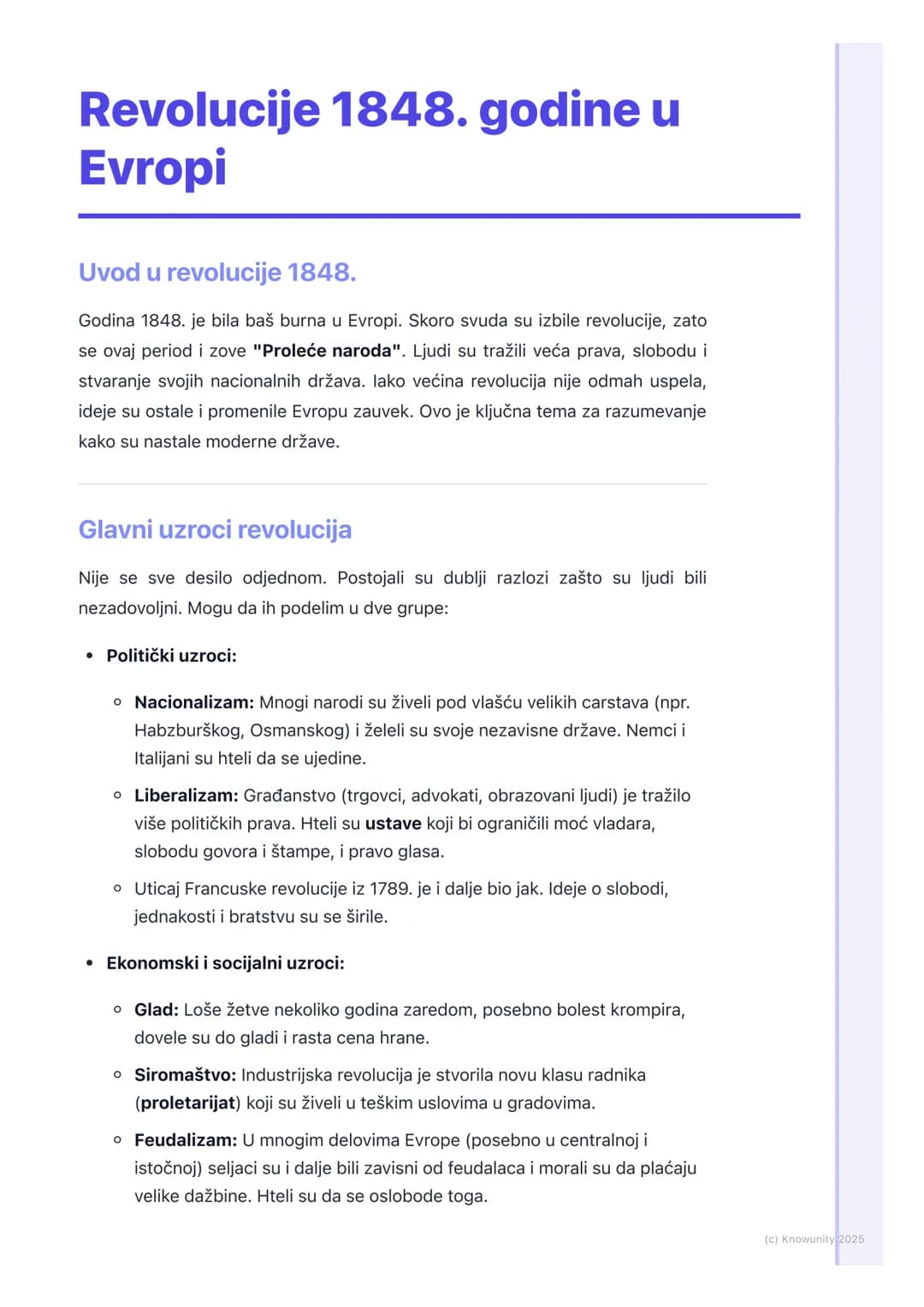 # Revolucije 1848. godine u
Evropi

Uvod u revolucije 1848.

Godina 1848. je bila baš burna u Evropi. Skoro svuda su izbile revolucije, zato