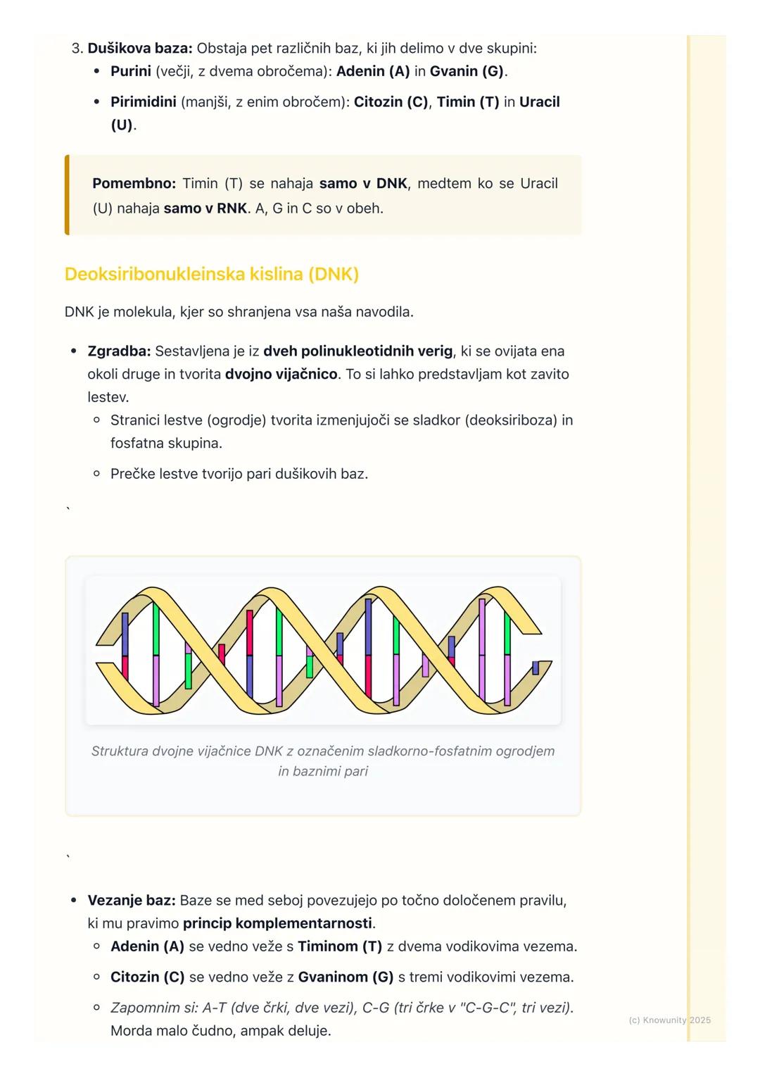# Organske molekule:
nukleinske kisline

Uvod v nukleinske kisline

Nukleinske kisline so velike, kompleksne organske molekule (makromolekul