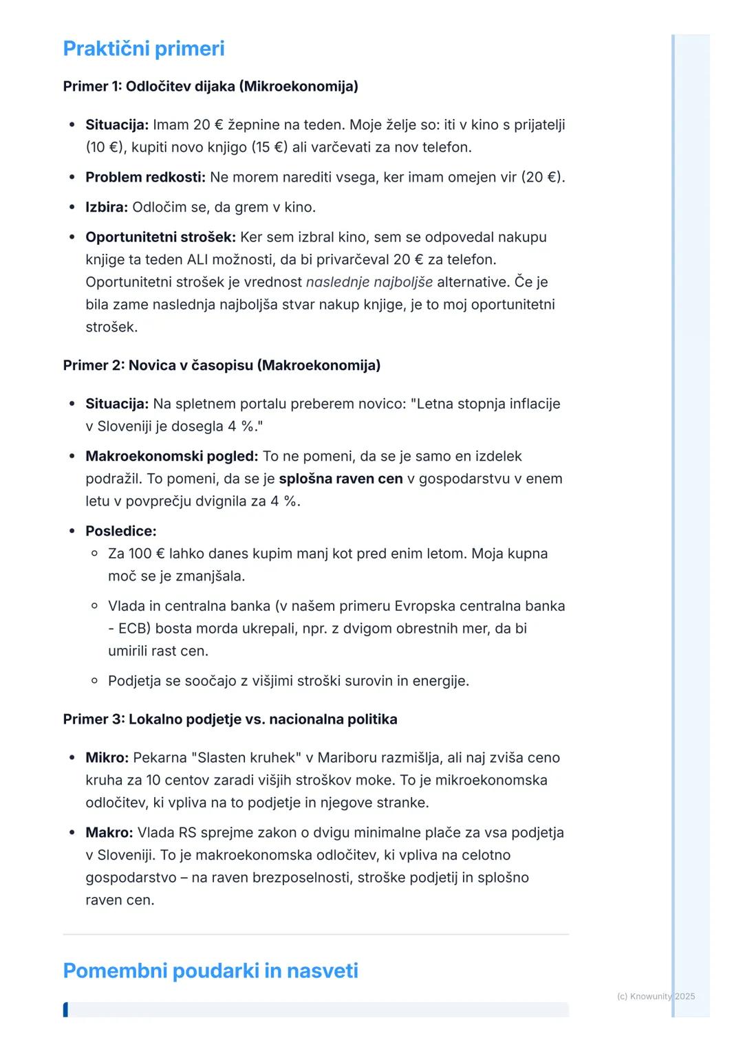 # Kaj je ekonomija?

## Osnovna opredelitev ekonomije

Ekonomija je družbena veda, ki preučuje, kako posamezniki, podjetja, vlade
in družbe 