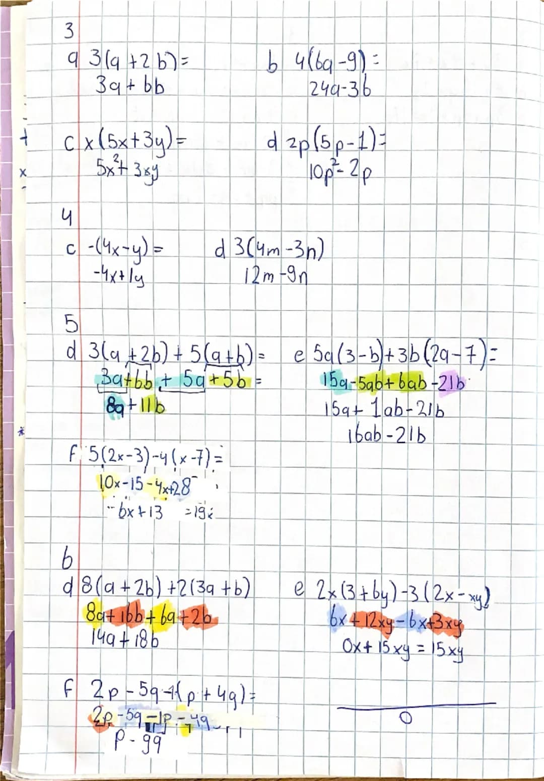 # Rekenen met Letters

+ + +

19 + 16 = kan niet

- + -

1ax1b = 1 ab

+ -

+&- moet gelijk zijn

x: hoeft niet

3ac +9bg

Lerm

noemers moe