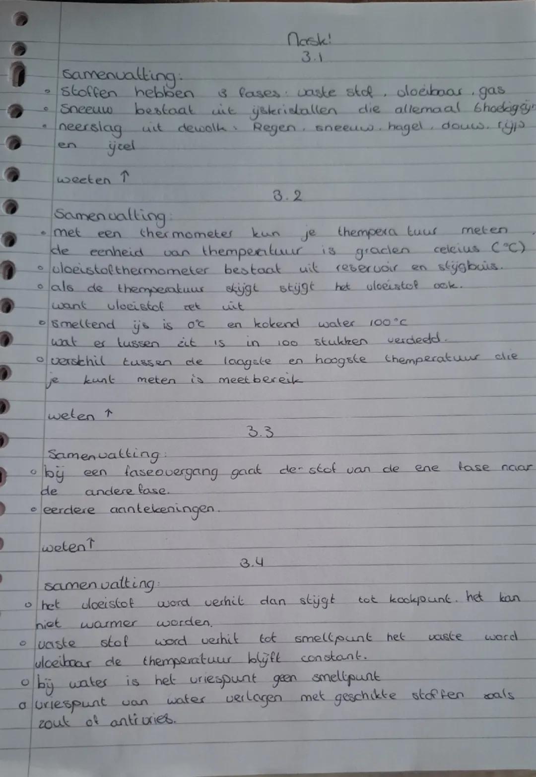 Samenvatting Nask Hoofdstuk 3 - Belangrijke Concepten en Formules