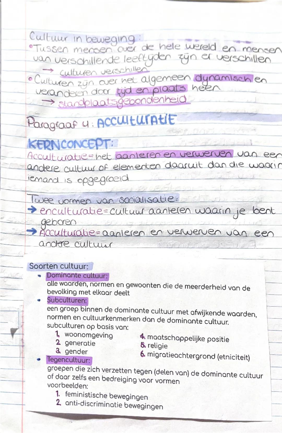 ## HOOFDSTUK 1

Paragraaf 1.1: IDENTITEIT

Referentiekader = wat je weet (kennis), hoe je over de
wereld denkt (ideologie), en wat je eerder