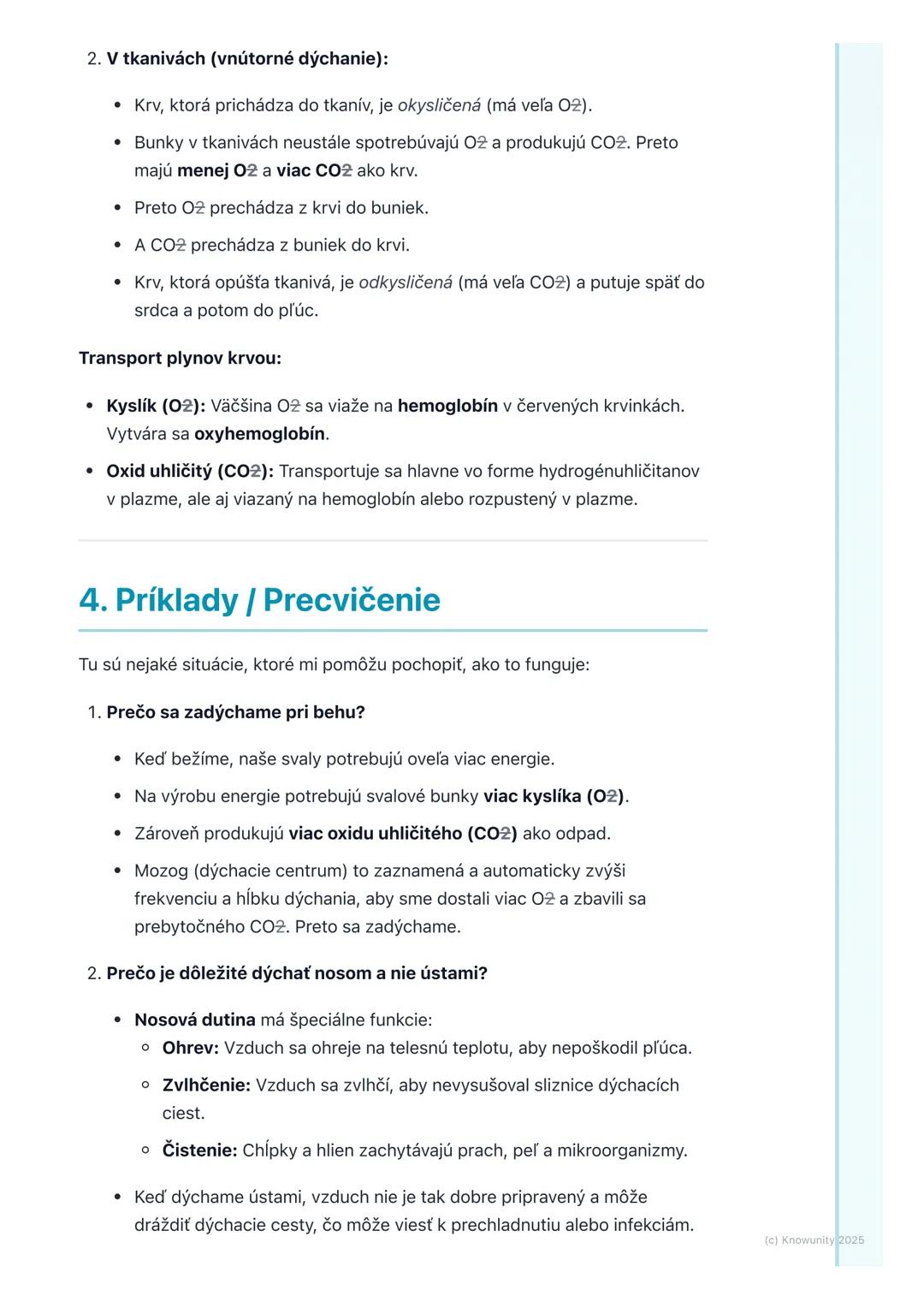 # Dýchacia sústava

1. Prehľad / Úvod

Dýchacia sústava je pre nás strašne dôležitá, lebo zabezpečuje, že naše telo
dostane kyslík (02) a zb