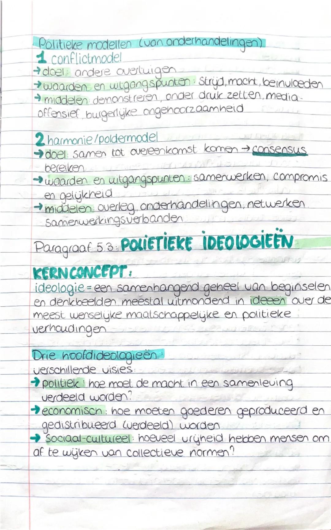 HOOFDSTUK 5
Paragraaf 5.1: staatsvorming
KERNCONCEPT:
Staatsvorming = de institutionalisering van politieke
macht tot een staat
→macht: verm