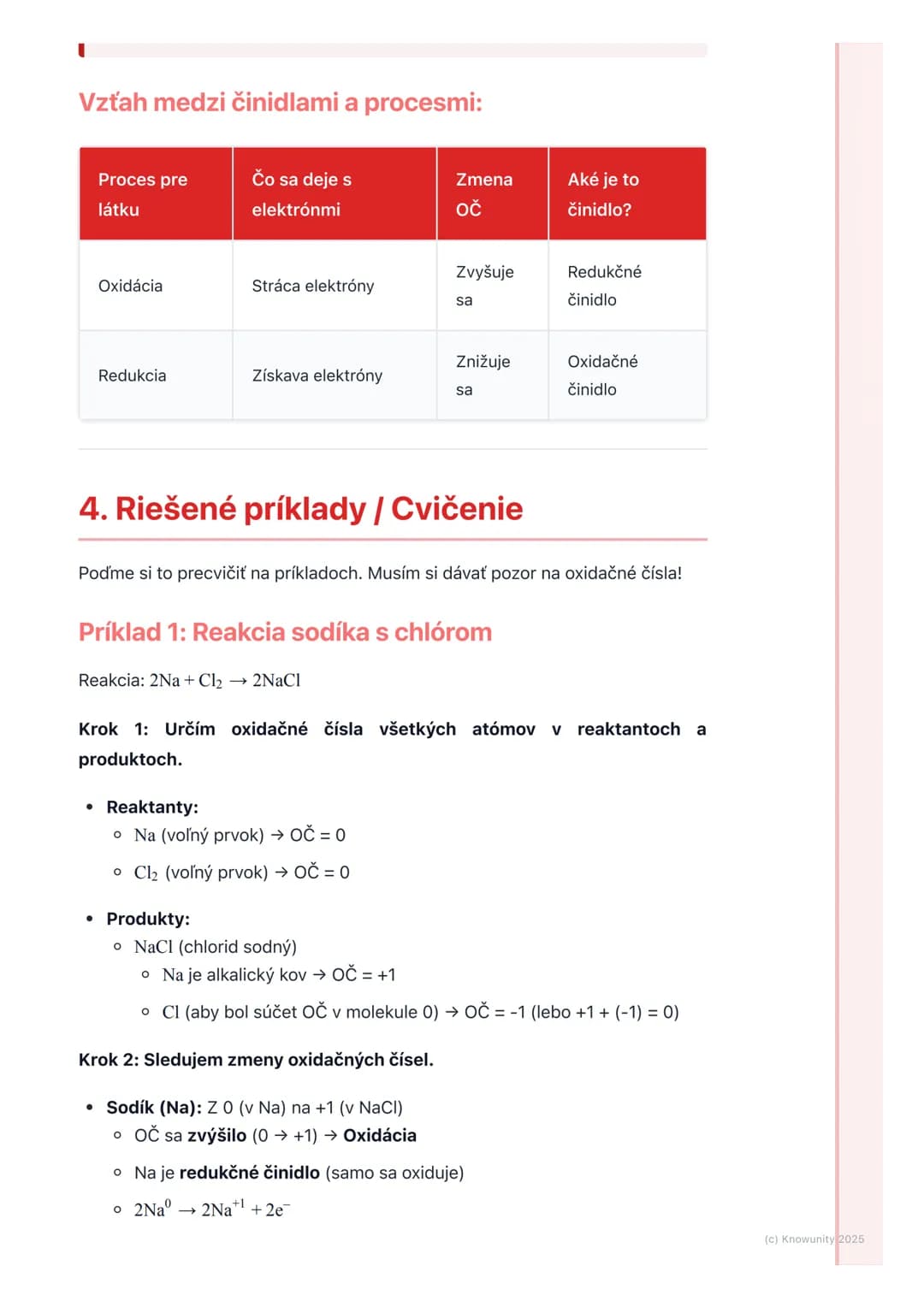 # Oxidačno-redukčné reakcie

## 1. Prehľad oxidačno-redukčných reakcií

Oxidačno-redukčné reakcie, často skrátene redoxné reakcie, sú super 