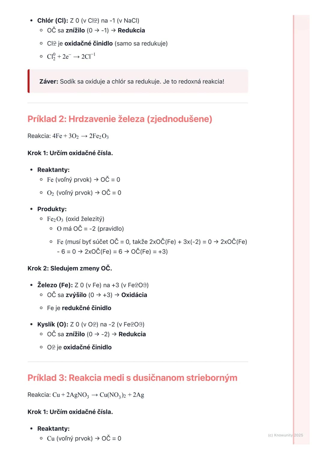 # Oxidačno-redukčné reakcie

## 1. Prehľad oxidačno-redukčných reakcií

Oxidačno-redukčné reakcie, často skrátene redoxné reakcie, sú super 