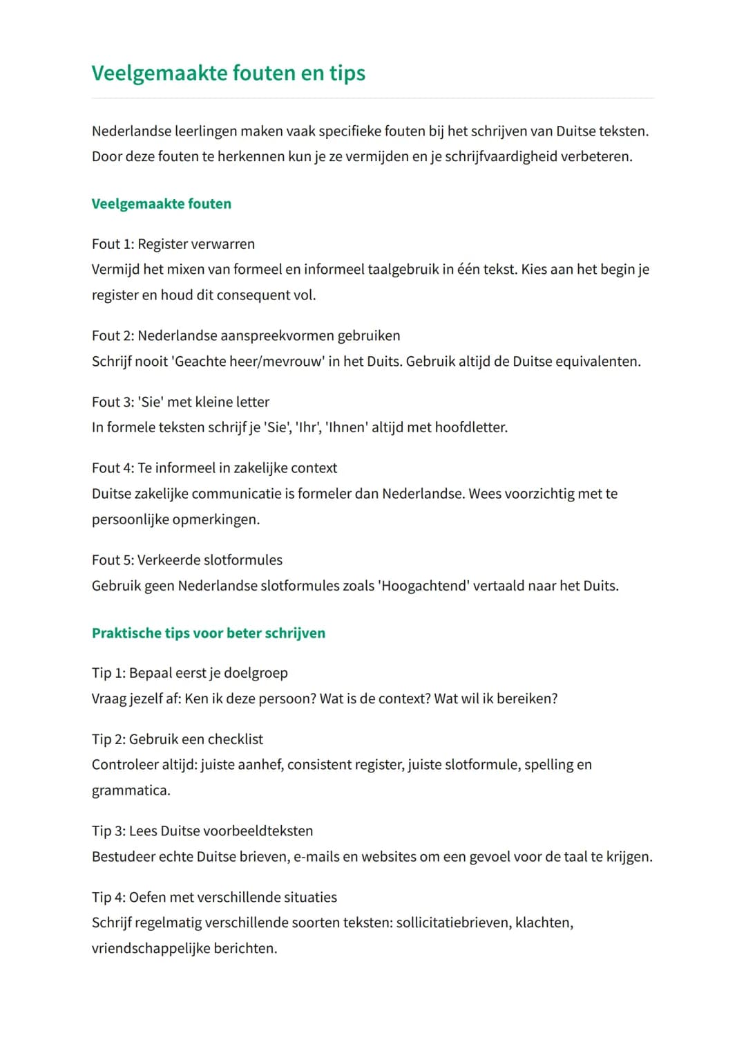 Schrijfvaardigheid Duits: formele en
informele teksten
Leren schrijven van formele en informele Duitse teksten
Duits Taal en Literatuur. Gra