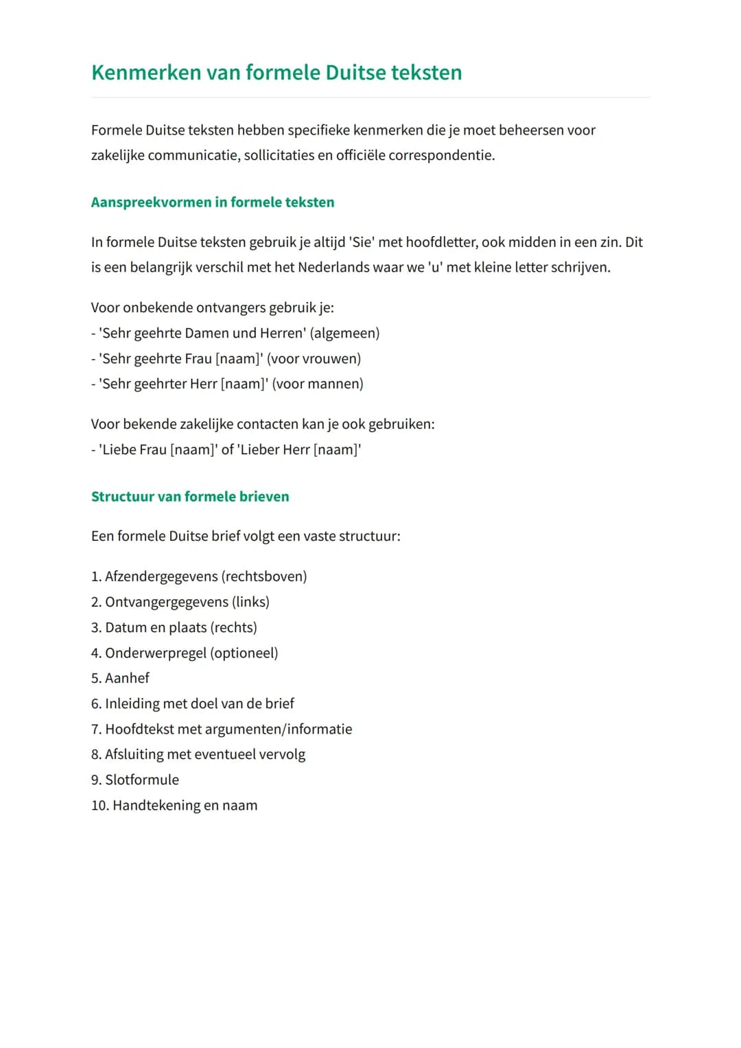 Schrijfvaardigheid Duits: formele en
informele teksten
Leren schrijven van formele en informele Duitse teksten
Duits Taal en Literatuur. Gra