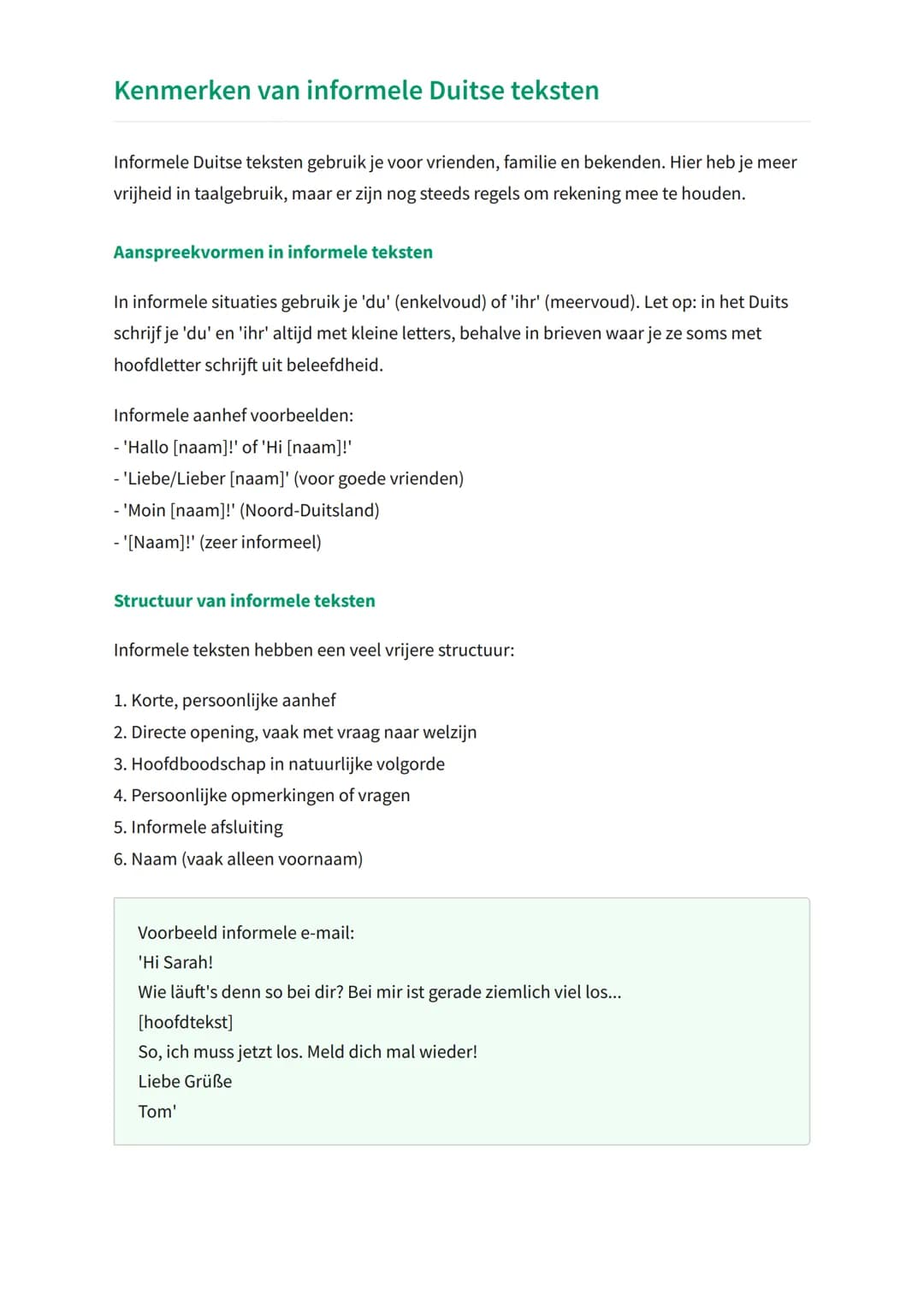 Schrijfvaardigheid Duits: formele en
informele teksten
Leren schrijven van formele en informele Duitse teksten
Duits Taal en Literatuur. Gra