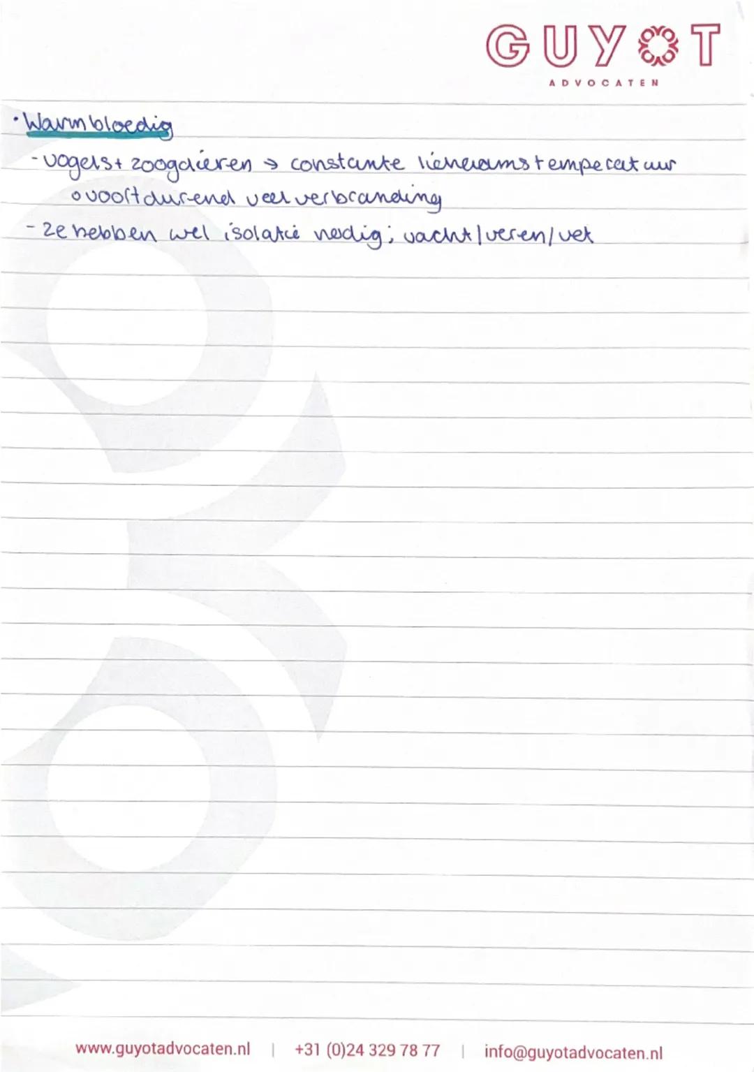 # Biologie

foto synthese

1.1
Stof wisseling

GUYT
ADVOCATEN

als het licht is, vanelt is de groene delen van een plant fotosynther
plaats: