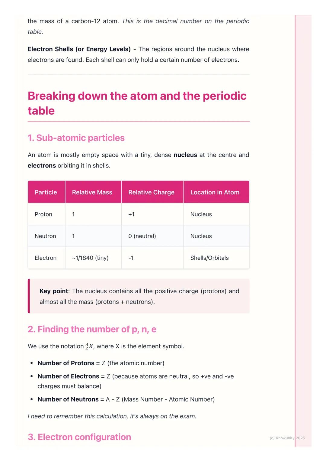 # Atomic Structure and the
# Periodic Table

## An introduction to the atom

Everything around us is made of tiny particles called atoms. Th