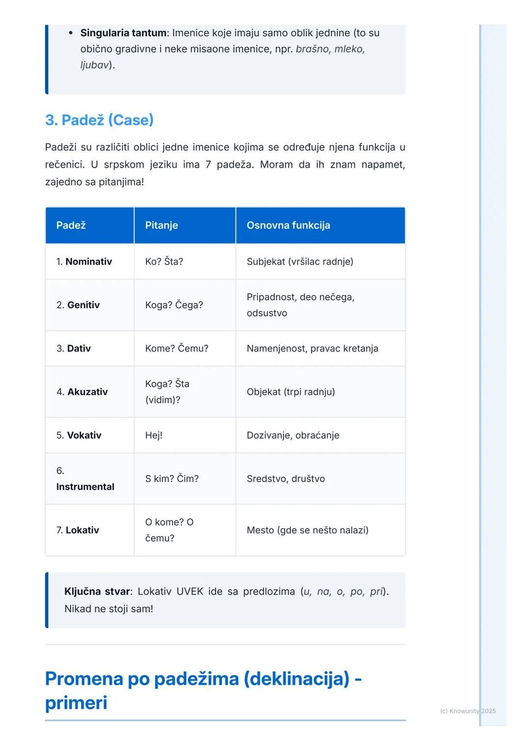 # Imenice

## Uvod u imenice

Imenice su reči koje imenuju bića, predmete i pojave. One su osnova
rečenice, jer nam govore o kome ili o čemu