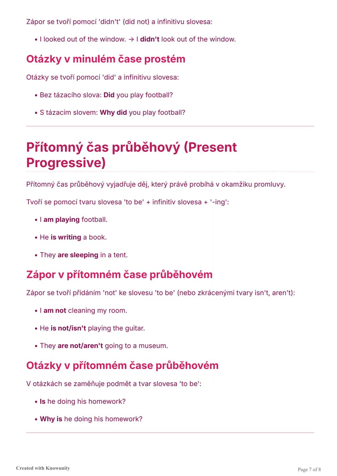# Shrnutí základů anglické gramatiky pro 5. třídu

Přehled základních gramatických struktur a časů v angličtině pro žáky 5. třídy. Obsahuje 