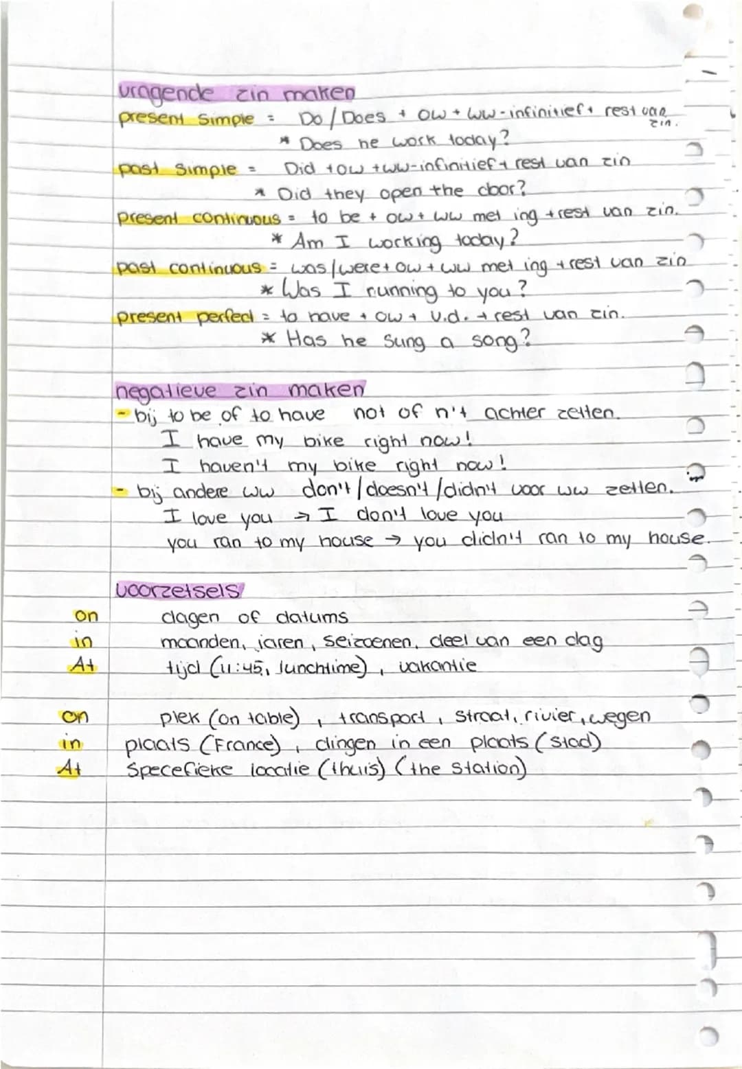 # Engels

grammatica hoofdstuk 1+2

Passive voice is, are was, were

- Lijdend voorwerp + to be + u.d

bijvoorbeelden:

- I open the door →T