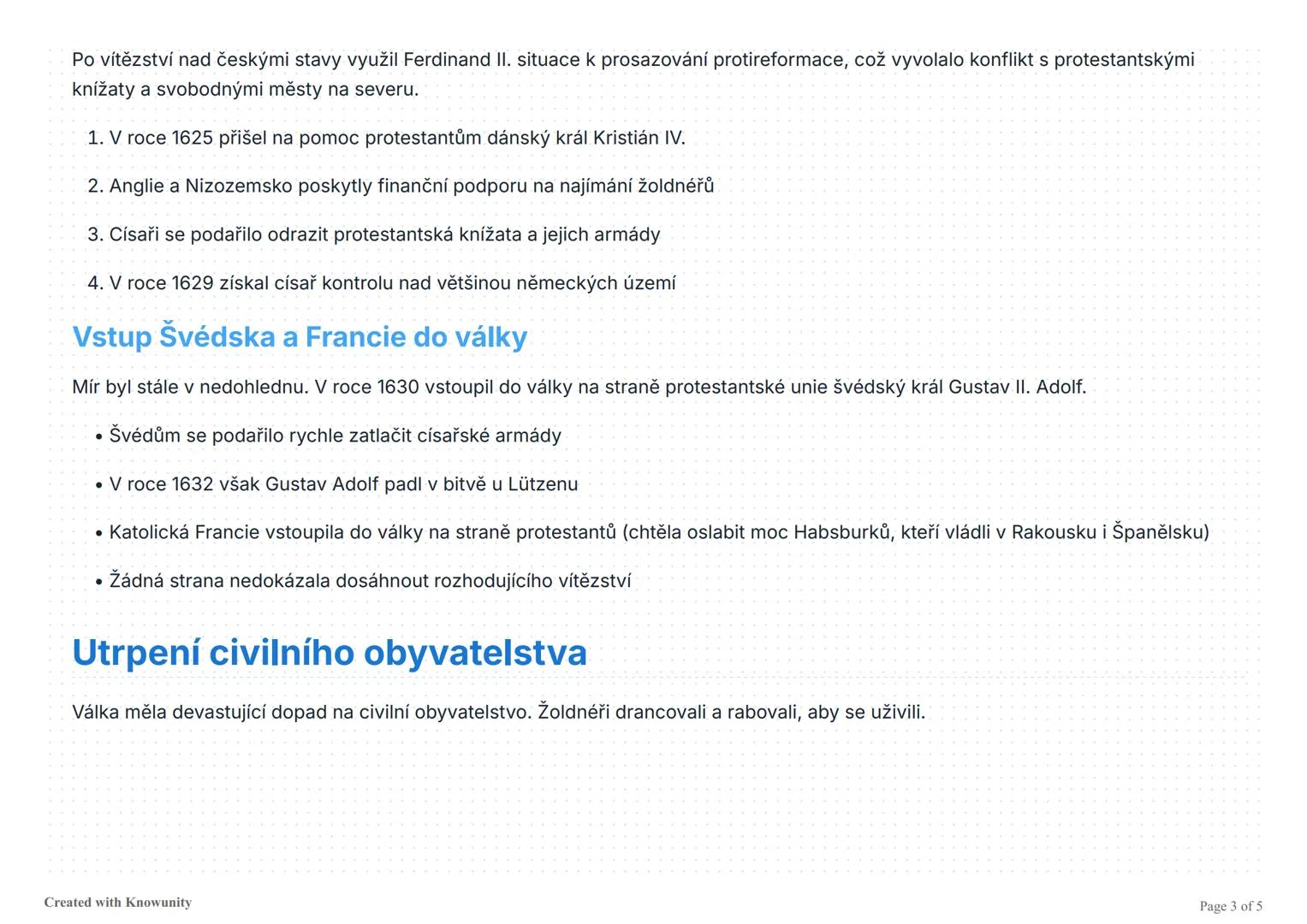 Třicetiletá válka
Chronologický přehled událostí a dopadů třicetileté války, jednoho z nejničivějších konfliktů evropské historie.
Třicetile