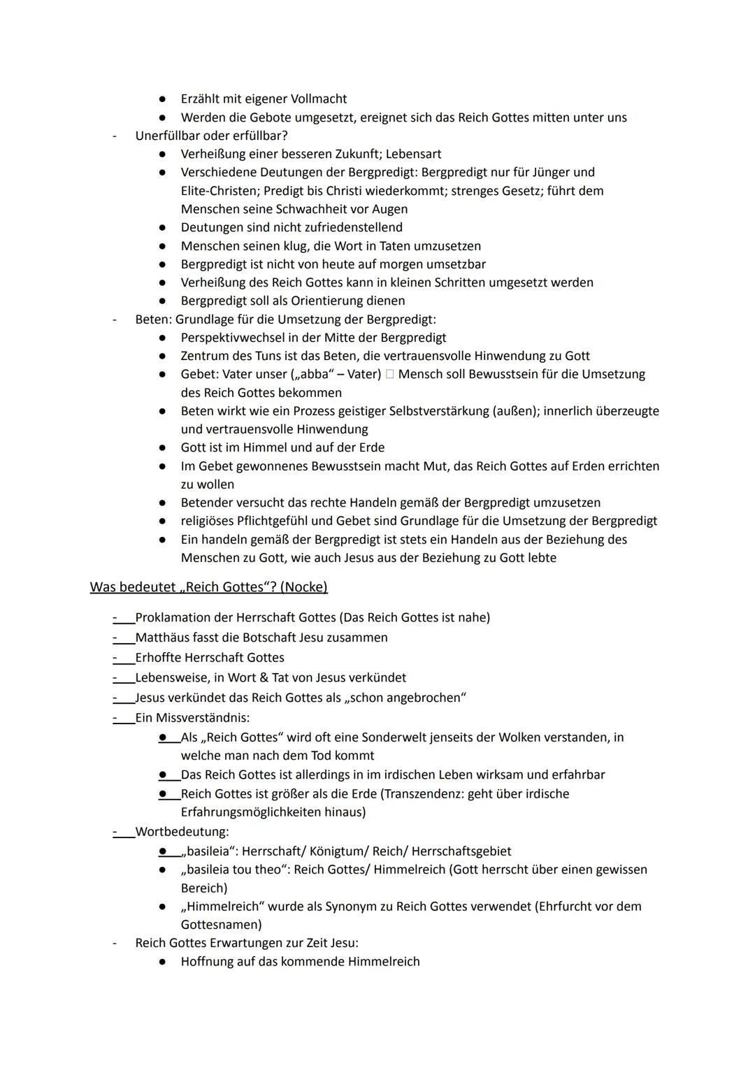 Religion Abiturstoff

Q1: Jesus Christus- das menschgewordene Wort Gottes: Die Reich-Gottes-Botschaft, Die
Auferstehung Jesu (Hoffnung über 