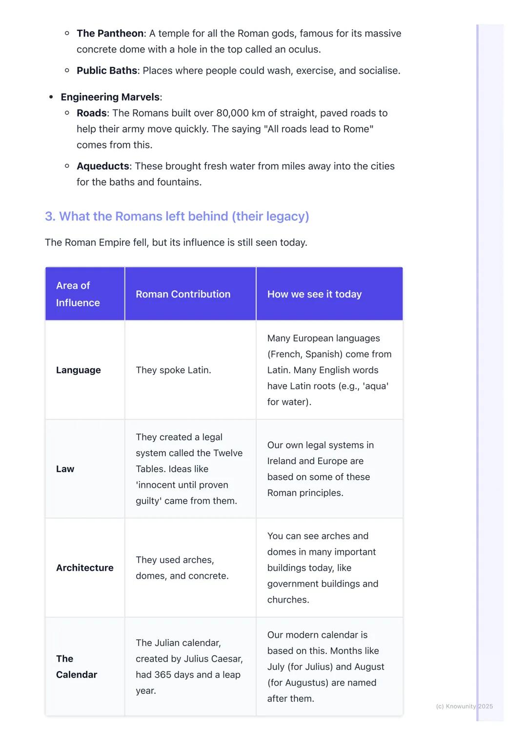 # Ancient Rome

## An introduction to the Romans

The Romans started as a small settlement in Italy but grew to become one of
the most power