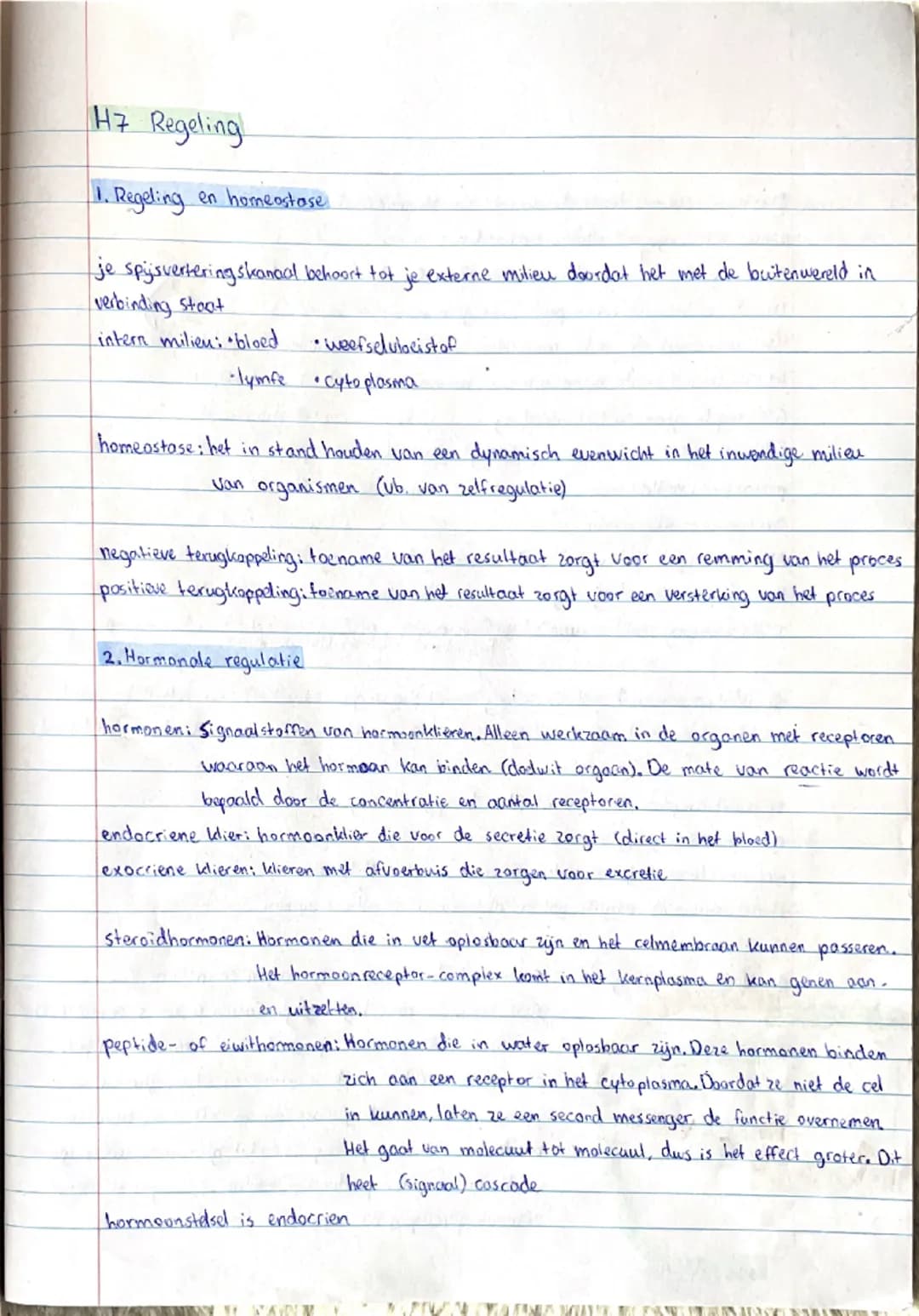 H7 Regeling Biologie 