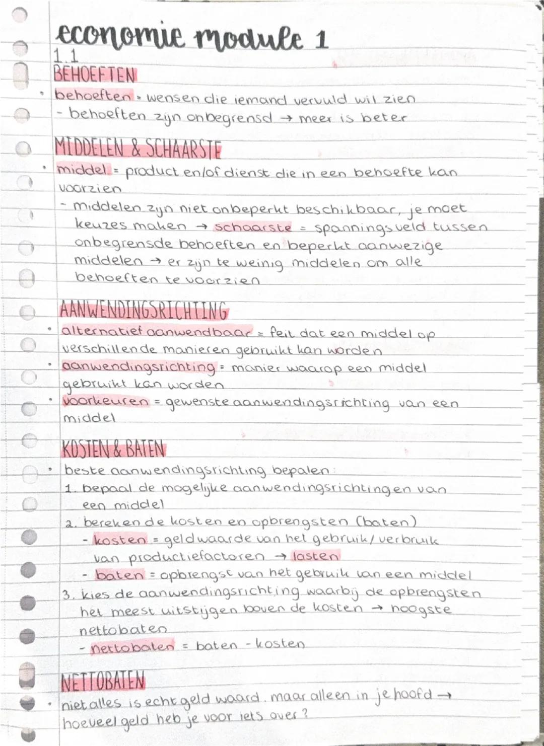 economie module 1
1.1
BEHOEFTEN
- behoeften - wensen die iemand vervuld wil zien
- behoeften zijn onbegrensd \(\to\) meer is beter
MIDDELEN 