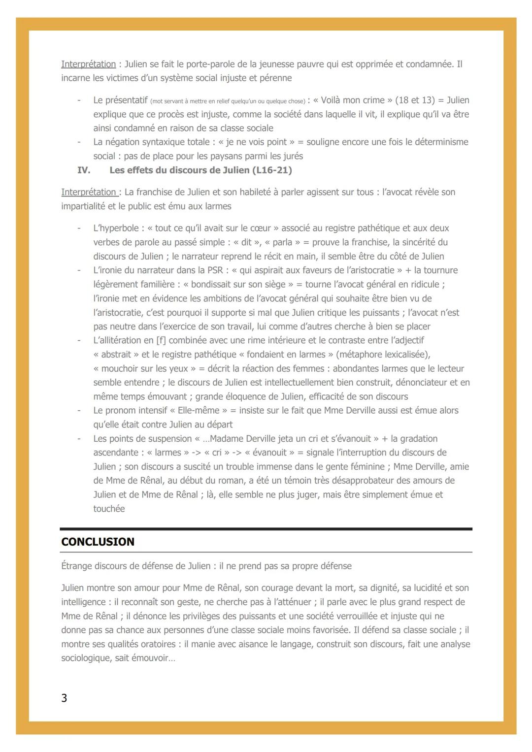 # LA DERNIERE
# CONFESSION DE JULIEN
Recueil <<< Le rouge et le noir >>> de Stendhal en 1830

INTRODUCTION

→ Stendhal, écrivain français. S