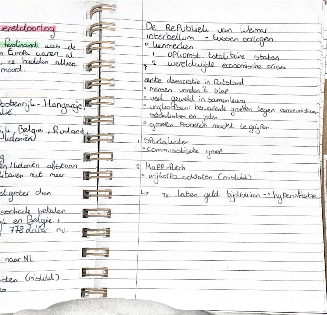 ## Geschiedenis 1e toets in november

- eerste wereldoorlog:
  - eerste moderne oorlog: nieuwe wapens
  - eerste totale oorlog: hele volle h