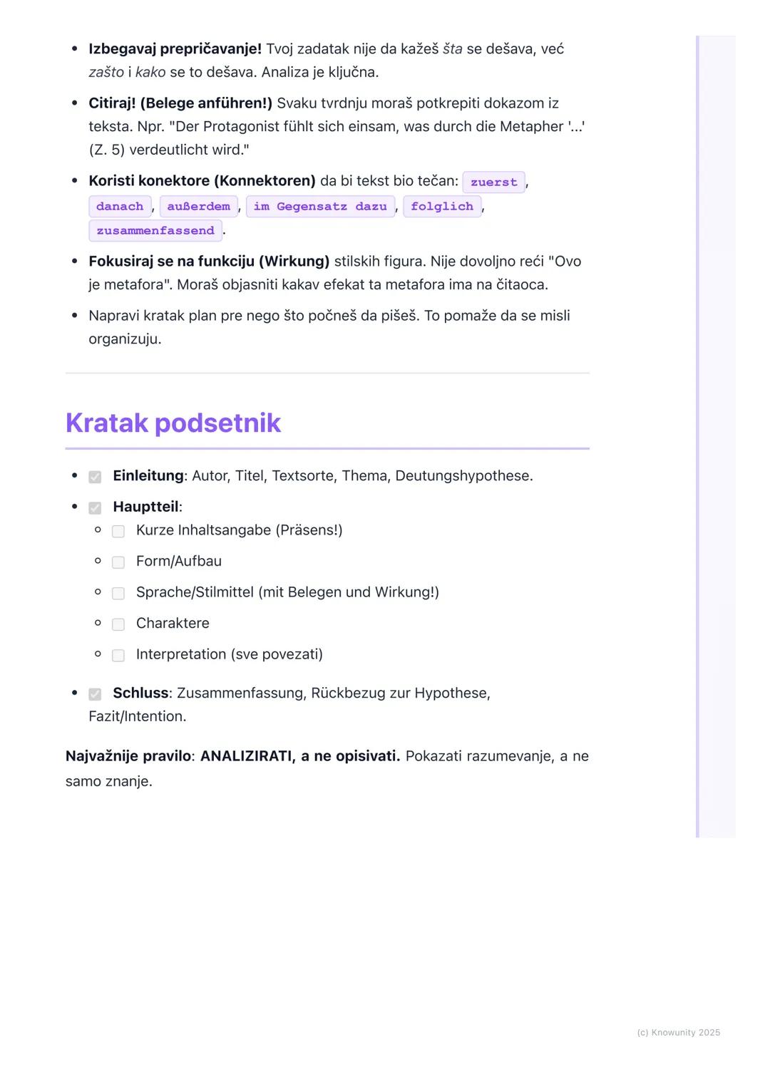 # Analiza književnih tekstova
(Kratke priče, poezija,
odlomci)

Uvod u analizu književnih tekstova

Analiza književnog teksta nije samo prep