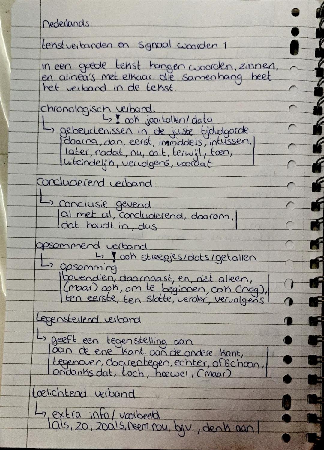 Nederlands:
tekstverbanden on signaal woorden 1

in een goede tekst hangen woorden, zinnen,
en alinea's met elkaar. die samenhang heet
het v