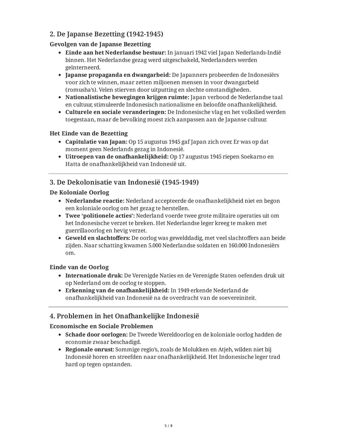 # Samenvatting: Nederland en Indonesië - Van Kolonisatie tot
# Onafhankelijkheid

Deze samenvatting behandelt de relatie tussen Nederland en