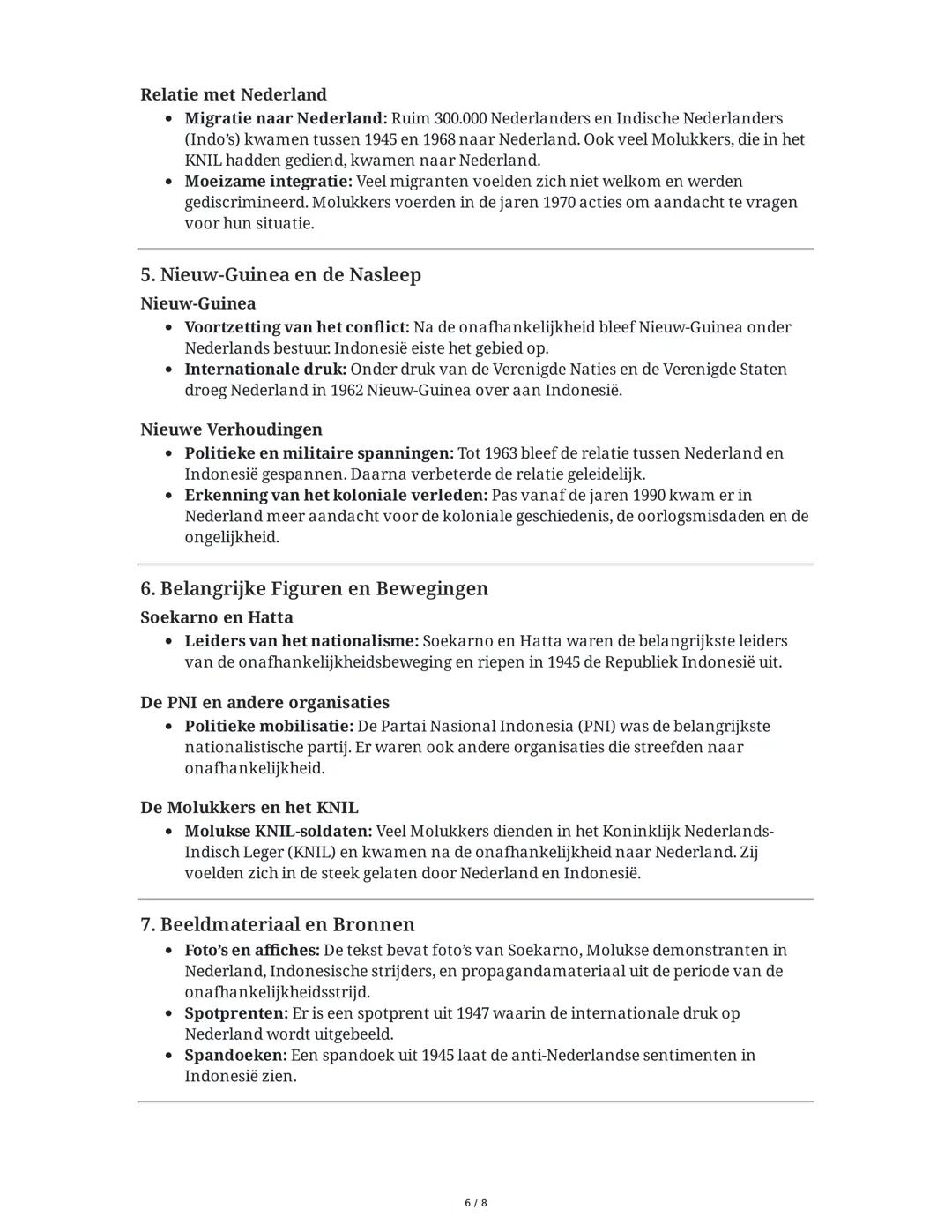 # Samenvatting: Nederland en Indonesië - Van Kolonisatie tot
# Onafhankelijkheid

Deze samenvatting behandelt de relatie tussen Nederland en