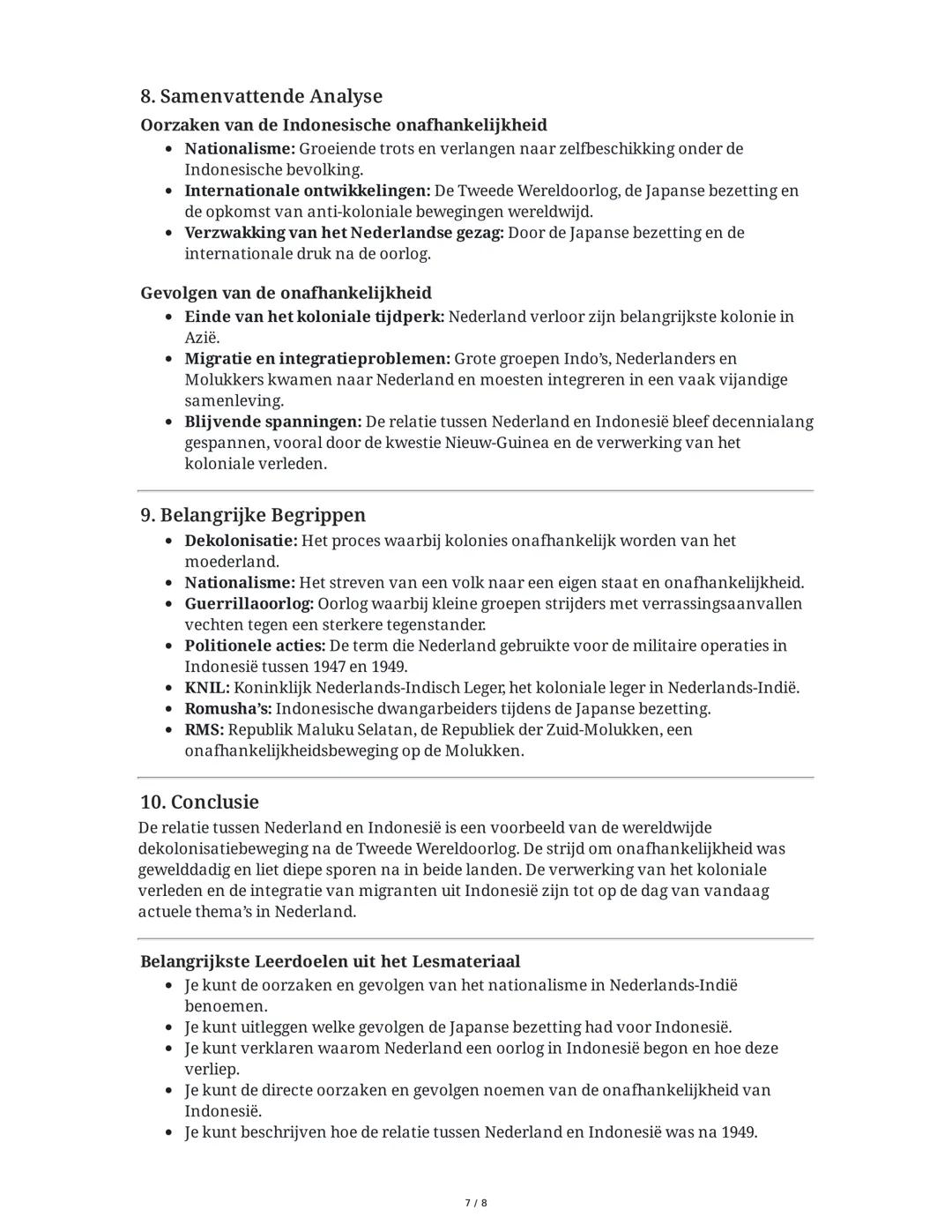 # Samenvatting: Nederland en Indonesië - Van Kolonisatie tot
# Onafhankelijkheid

Deze samenvatting behandelt de relatie tussen Nederland en