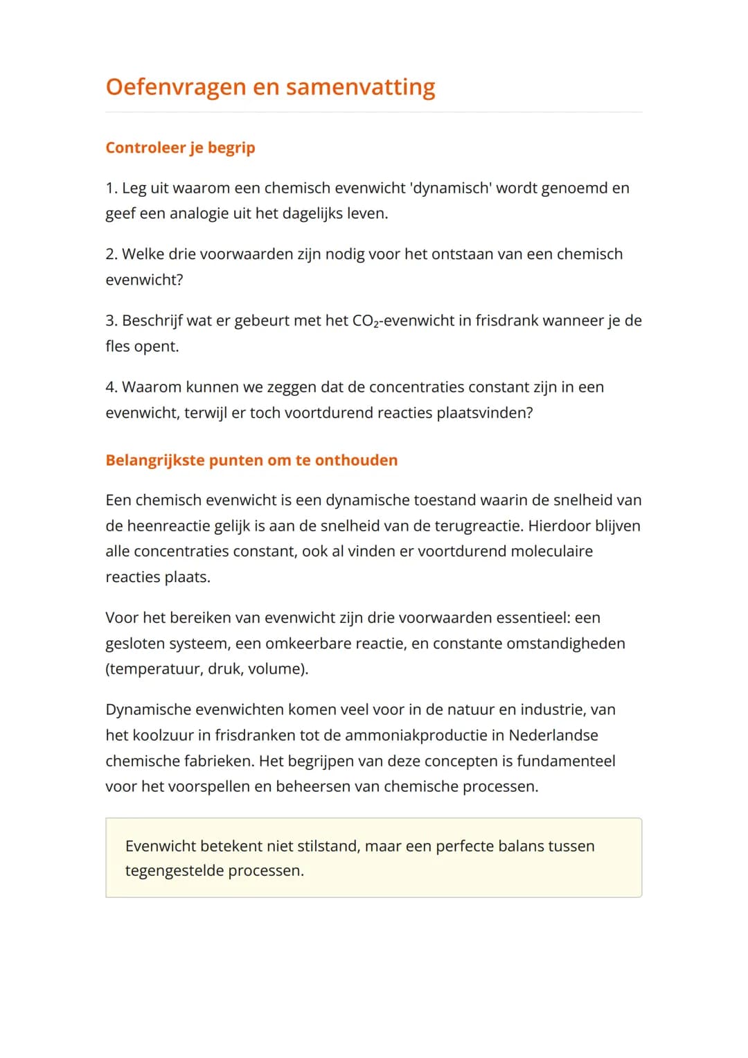 Chemische evenwichten: Het
begrip dynamisch evenwicht
Begrijpen van dynamische evenwichten in chemische reacties
Scheikunde 	Grade 12 	Nethe