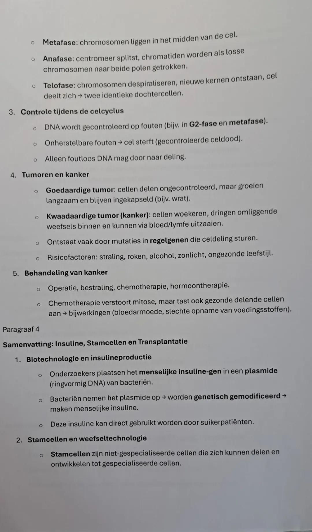Samenvatting Biologie:

Paragraaf 1

Cellen en Organisatieniveaus

1. Organisatieniveaus

- Biologie onderzoekt structuren op verschillende 