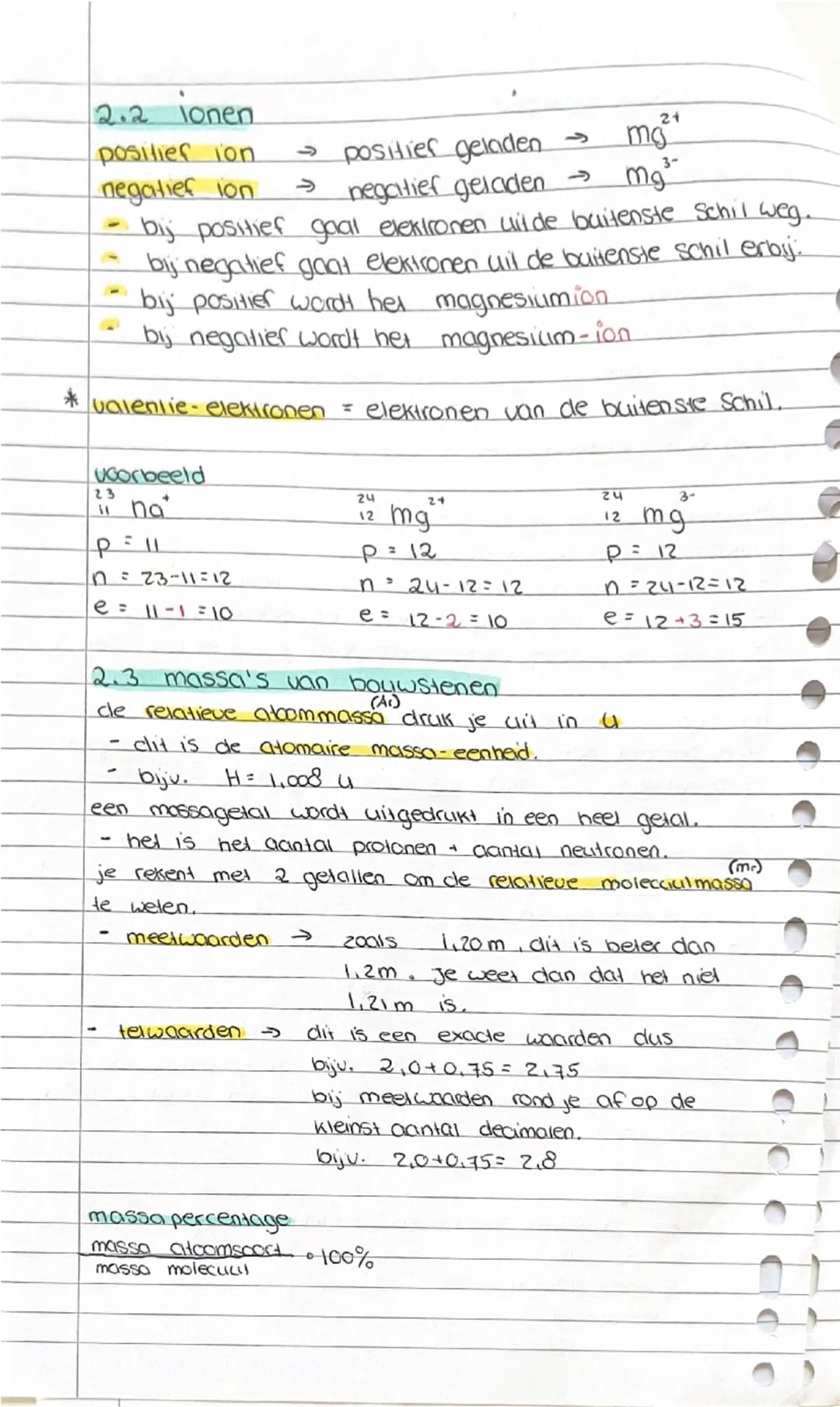 # Scheikunde
## 2.1 Periodiek Systeem
**Atoommodel van Rutherford**
hoorastuk 2
- atomen zijn geen massieve bolletjes maar kleinere deeltjes