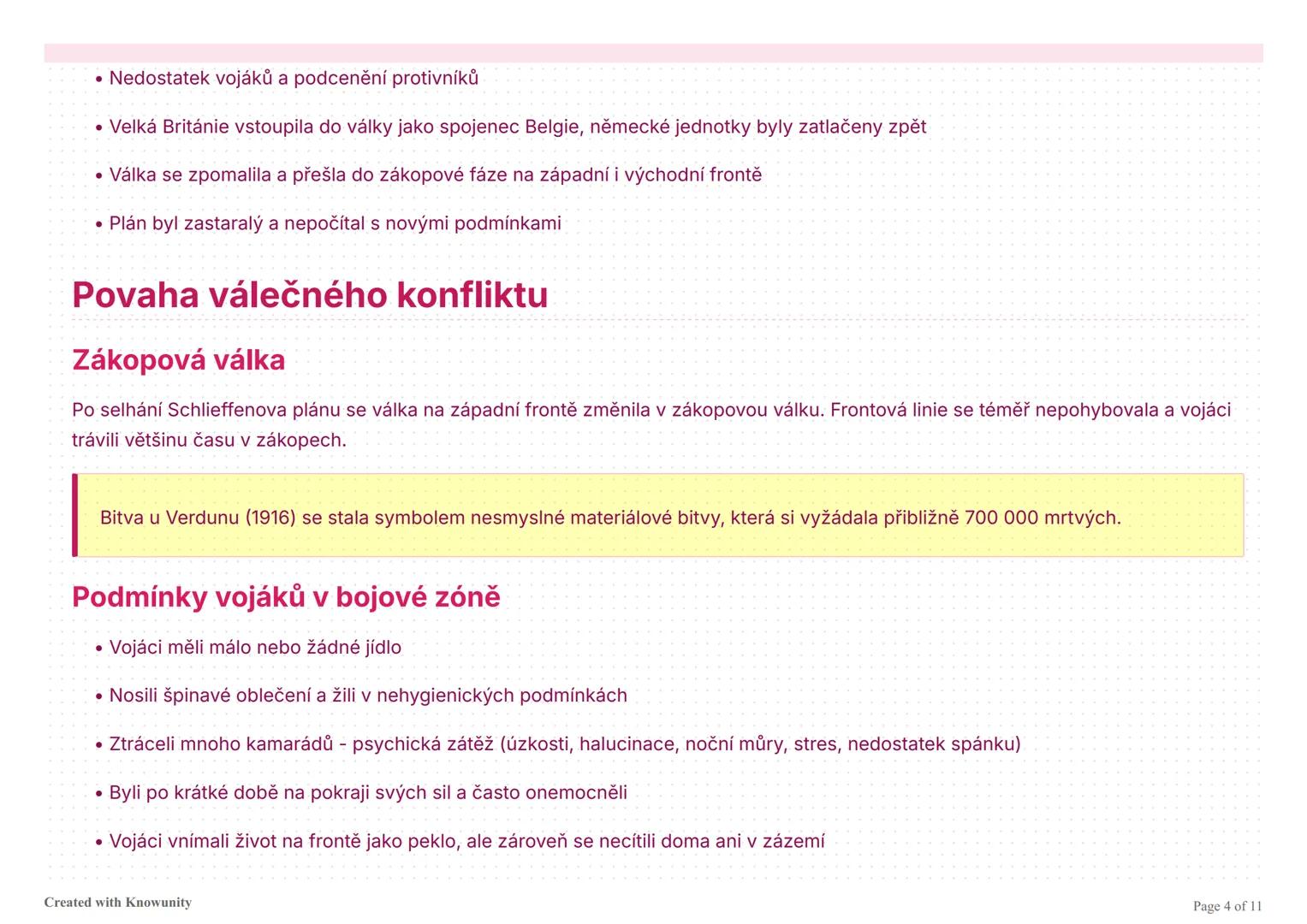 První světová válka: Shrnutí
Komplexní přehled první světové války zahrnující příčiny, průběh, technologie, domácí frontu a důsledky konflik