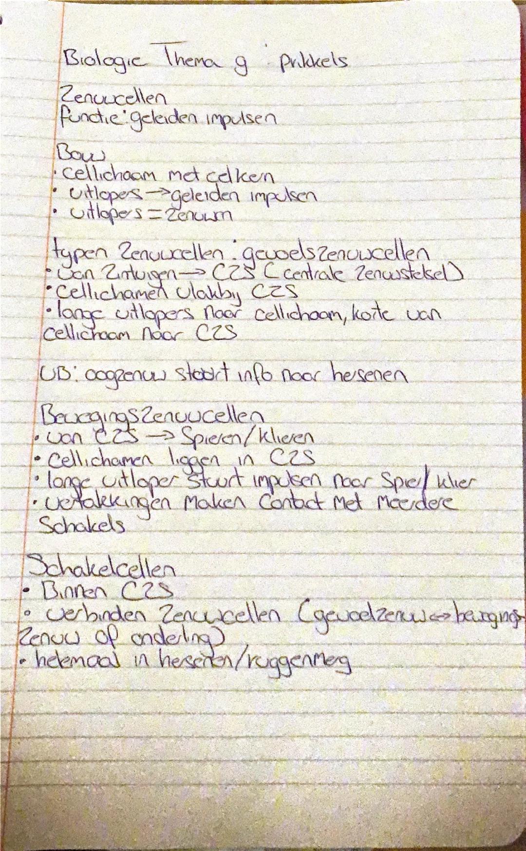 Bio thema 9 Regeling