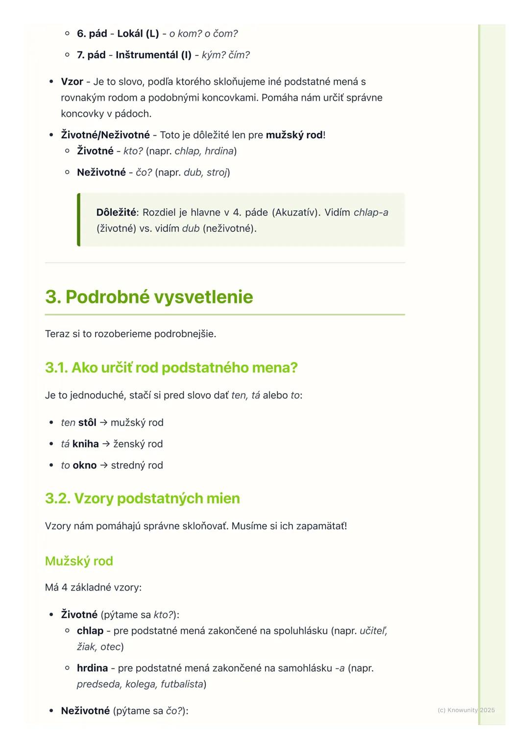 # Podstatné mená

## 1. Prehľad podstatných mien

Ahojte! Dnes si zopakujeme podstatné mená, lebo sú super dôležité pre
správnu slovenčinu. 