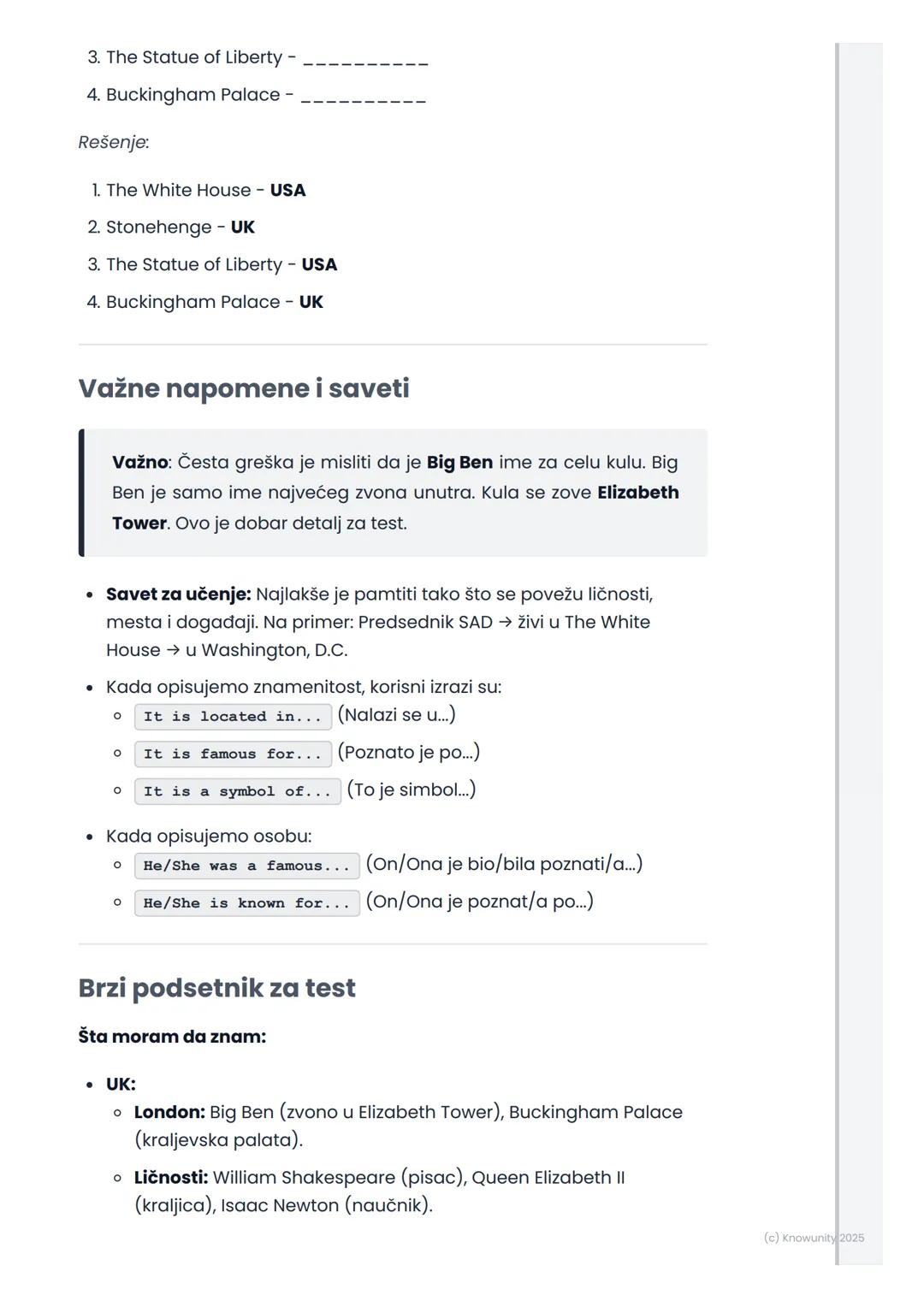 # Poznate ličnosti i
znamenitosti (Famous
People and Landmarks)

Uvod u poznate ličnosti i znamenitosti

Kada učimo engleski, važno je da zn