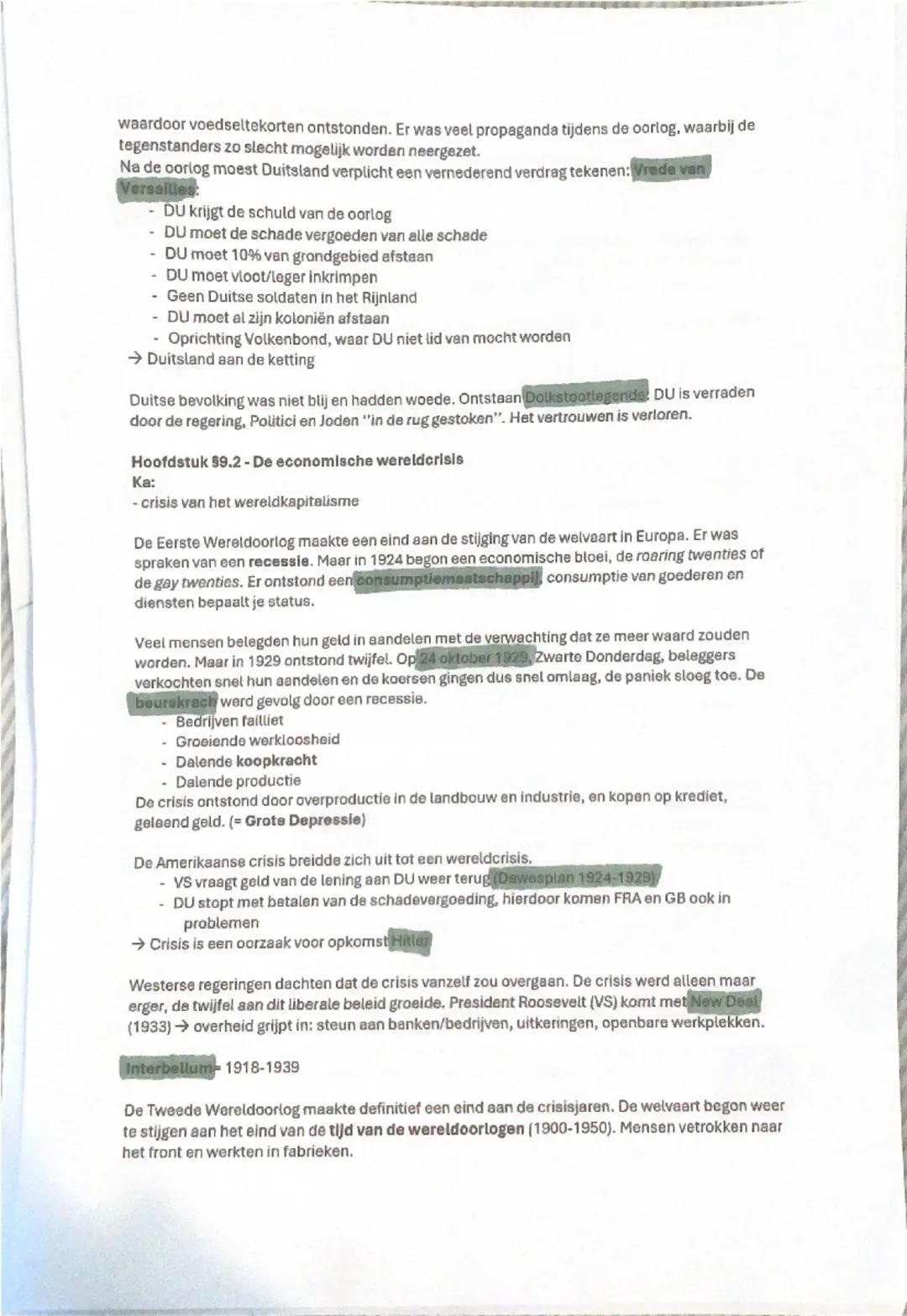 Geschiedenis samenvatting periode 4
Hoofdstuk 59.1-De Eerste Wereldoorlog
Ka:
- het voeren van twee wereldoorlogen
- verwoesting op niet eer