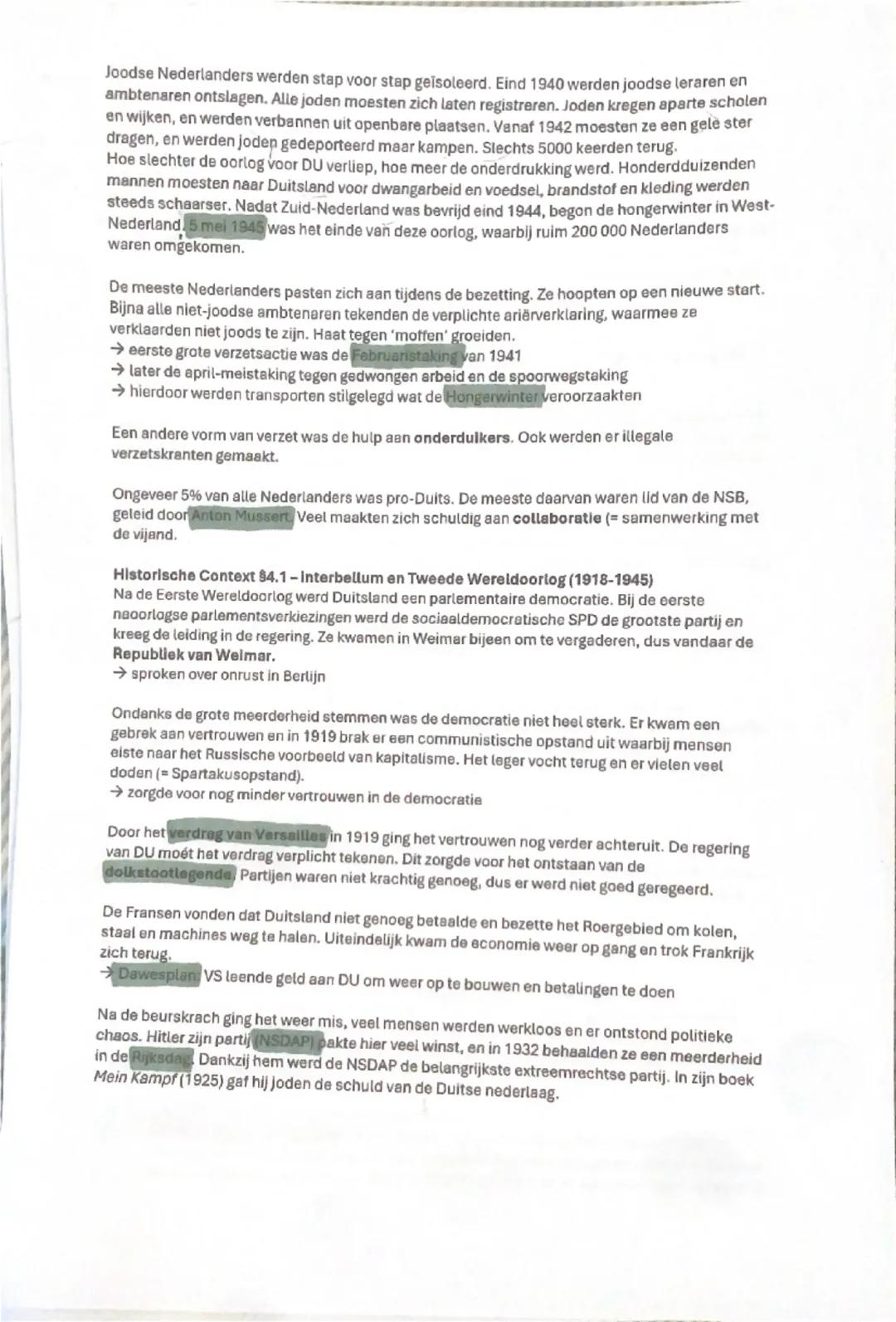 Geschiedenis samenvatting periode 4
Hoofdstuk 59.1-De Eerste Wereldoorlog
Ka:
- het voeren van twee wereldoorlogen
- verwoesting op niet eer