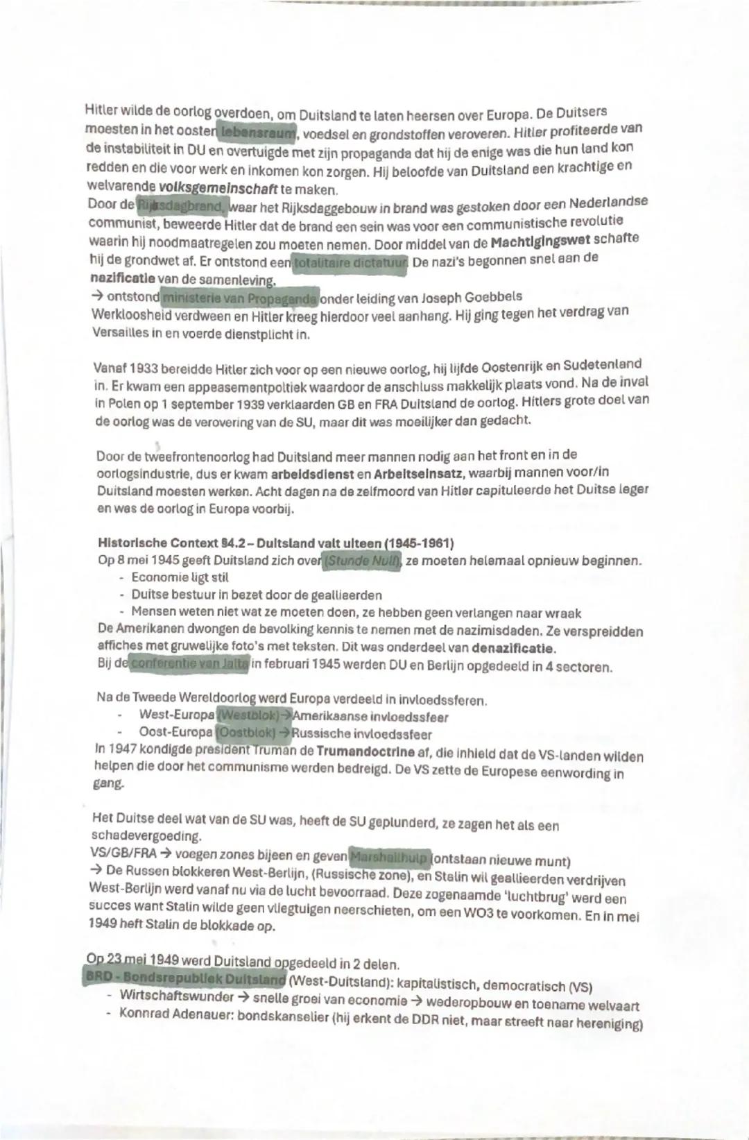 Geschiedenis samenvatting periode 4
Hoofdstuk 59.1-De Eerste Wereldoorlog
Ka:
- het voeren van twee wereldoorlogen
- verwoesting op niet eer