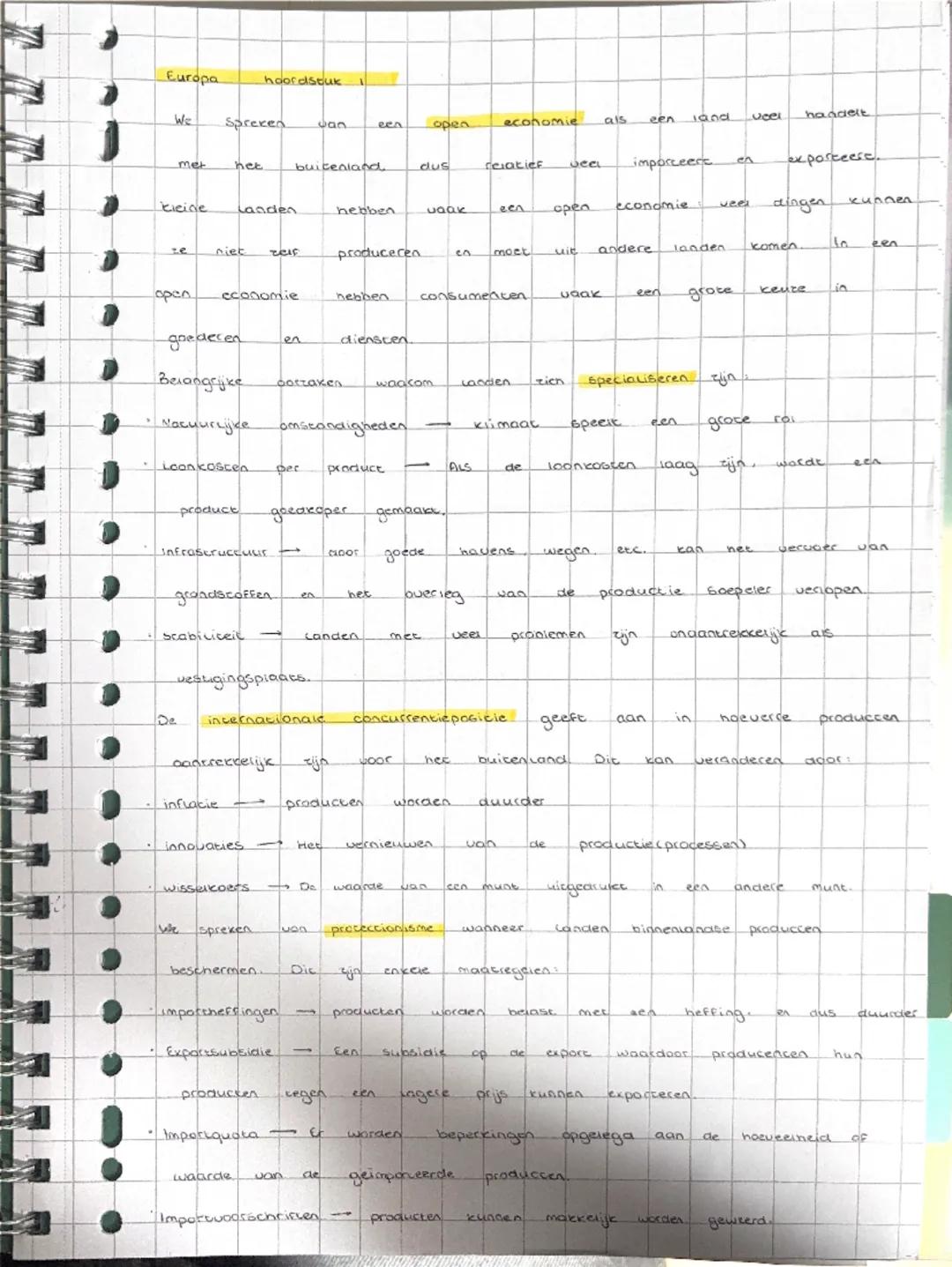 Europa
hoofdstuk

W
Spreced
Gan
een
open
economie
als
and
veel
handelt
mer
het
buitenland
dus
delatief
veel
imporceert
en
exporteere
Kleide
