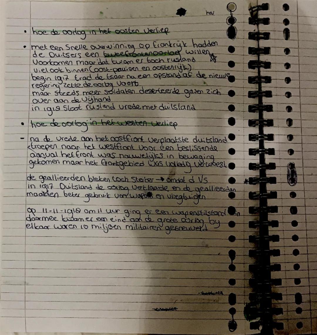 # Geschiedenis
1.2 de grote oorlog

Wie eltar bestreden in two ena waar door de oorlog begon

in augustus 1g14 brak een grote europese oorlo