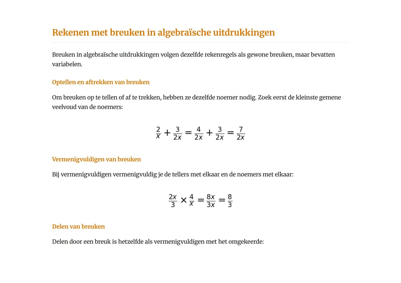 Algebraïsche vaardigheden: haakjes, breuken en
machten
Toepassen van haakjes wegwerken, breuken vereenvoudigen en machten
Rekenen 	Grade 10 