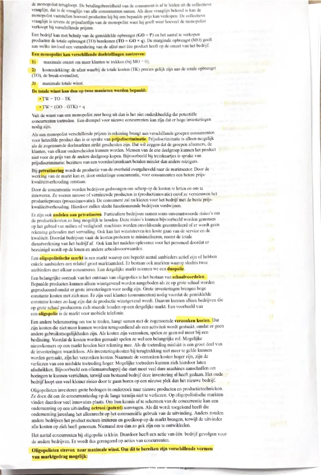 Samenvatting Markt & Overheid - hoofdstuk 1
De Europese Unie voert allerlei regels in die maken dat de concurrentie op de telefoniemarkt zo
