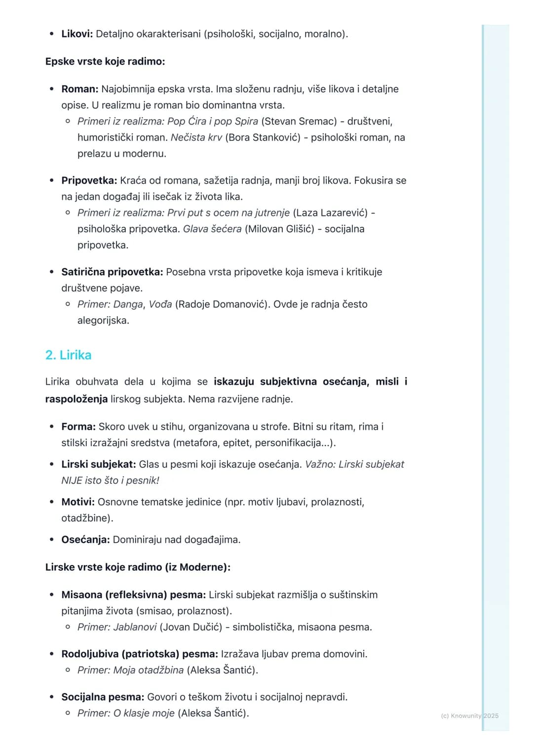 # Književni rodovi i vrste

Uvod u književne rodove i vrste

Književni rodovi predstavljaju osnovnu i najširu podelu književnih dela. Ova
po