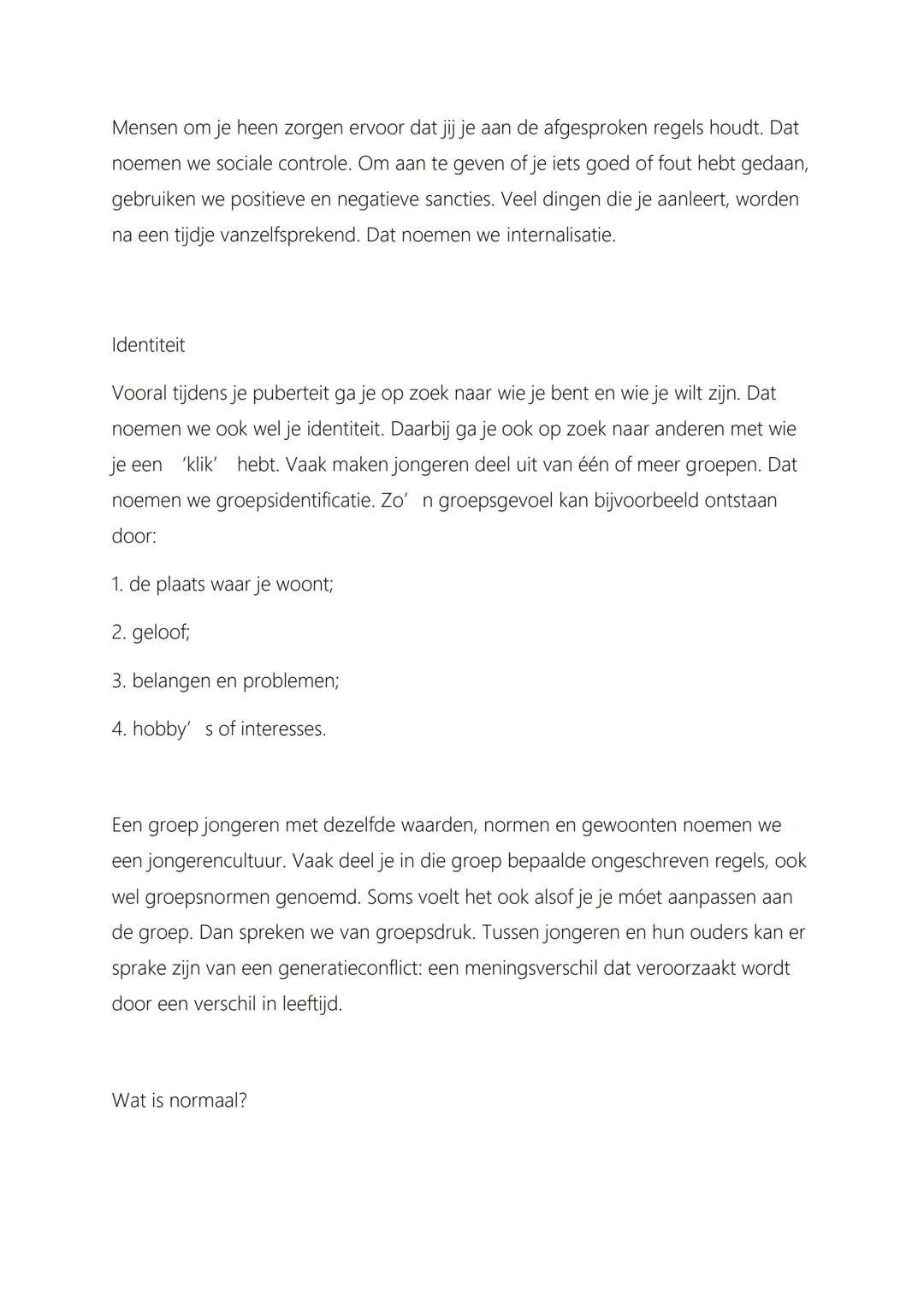 # Samenvatting Cultuur en identiteit

# Cultuur

Al vanaf je geboorte leer je van alles. Wat precies, heeft te maken met de cultuur
waarin j