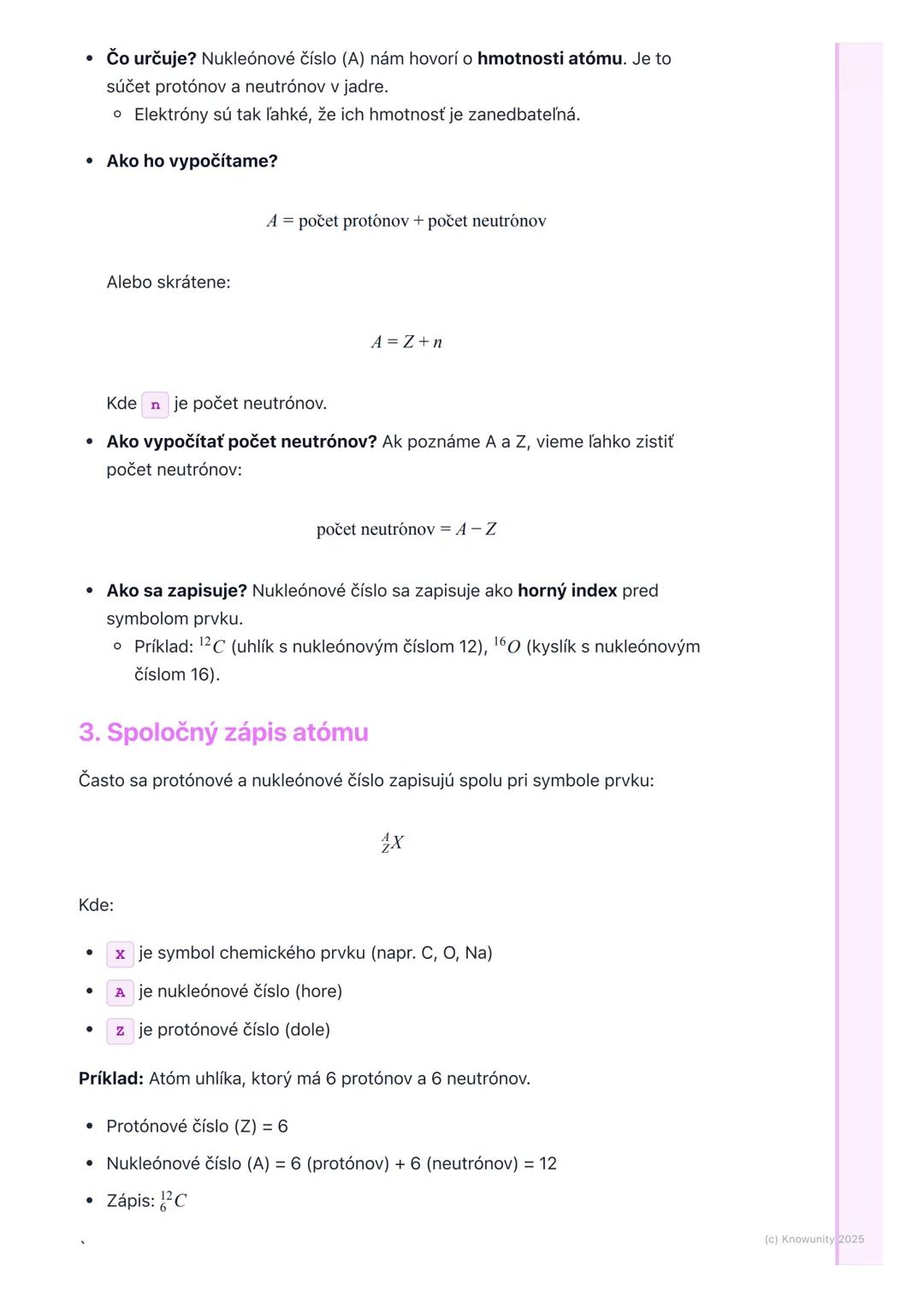 # Protónové a nukleónové číslo

## Prehľad / Úvod

Dnes si zopakujeme veľmi dôležité veci o atómoch, ktoré musíme vedieť na
skúšku z chémie.