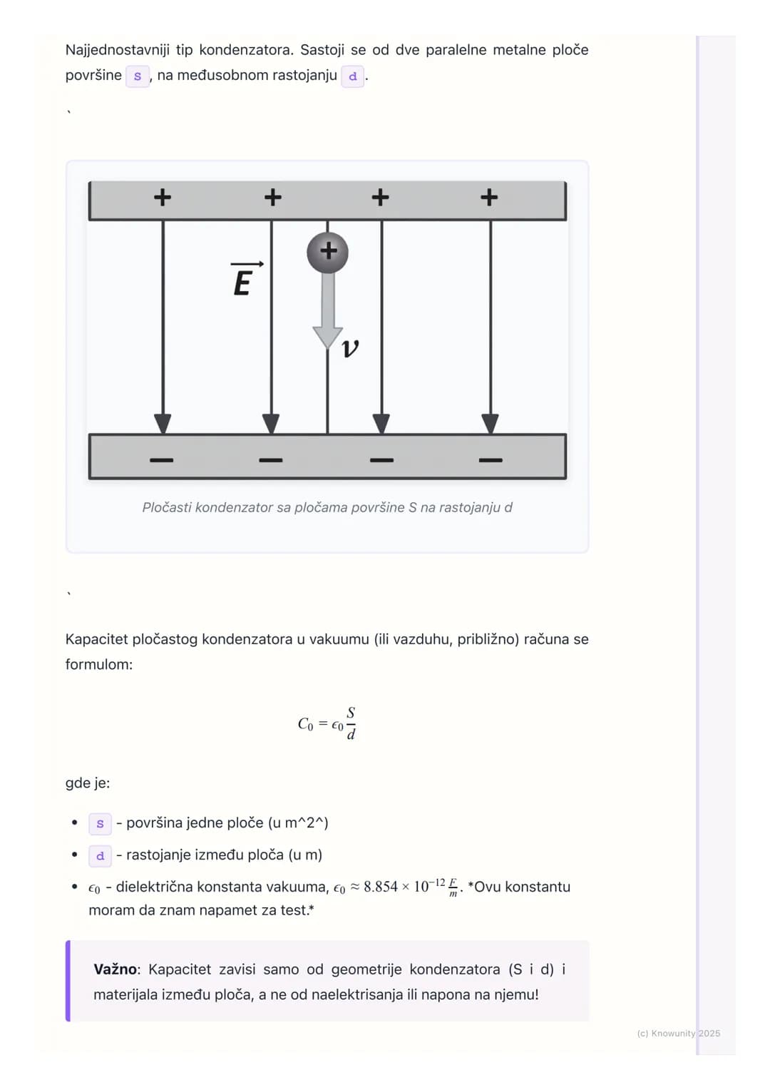 # Kondenzatori i dielektrici

Uvod u kondenzatore

Kondenzatori su elektronske komponente čija je osnovna funkcija da skladište
naelektrisan